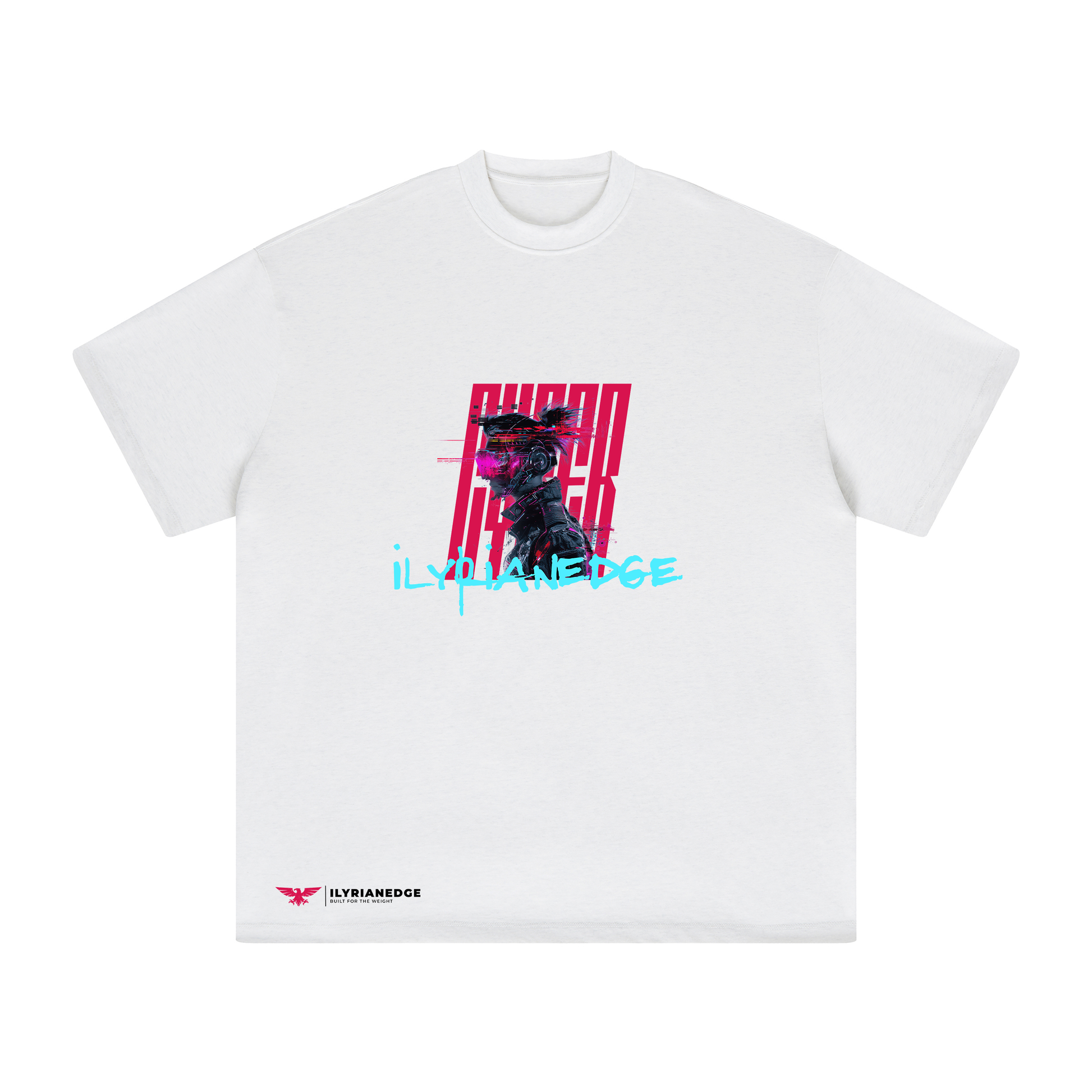Glitch Runner | Oversized Crew Neck Tee | ILYRIANEDGE