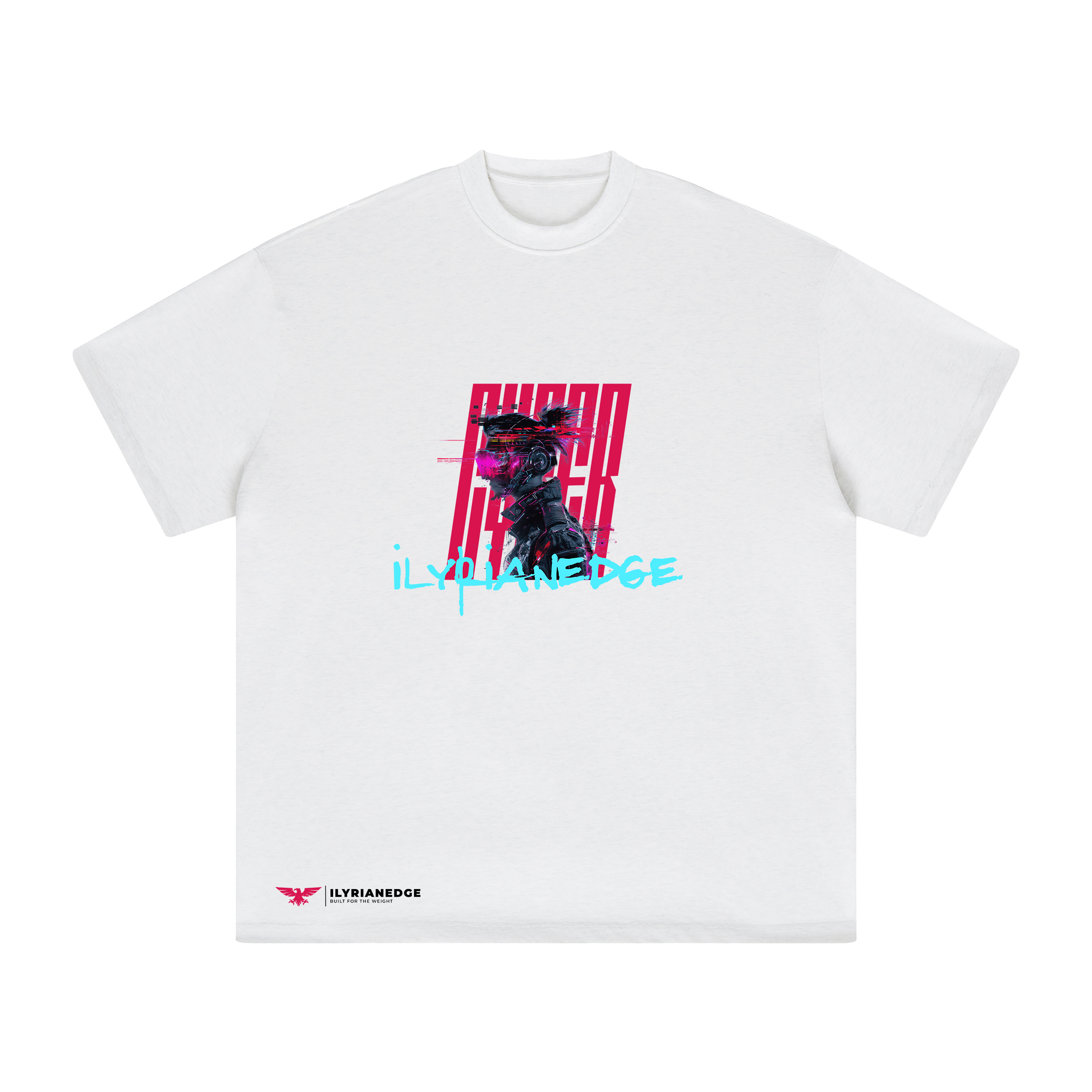 Glitch Runner | Oversized Crew Neck Tee | ILYRIANEDGE