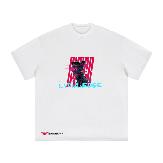 Glitch Runner | Oversized Crew Neck Tee | ILYRIANEDGE