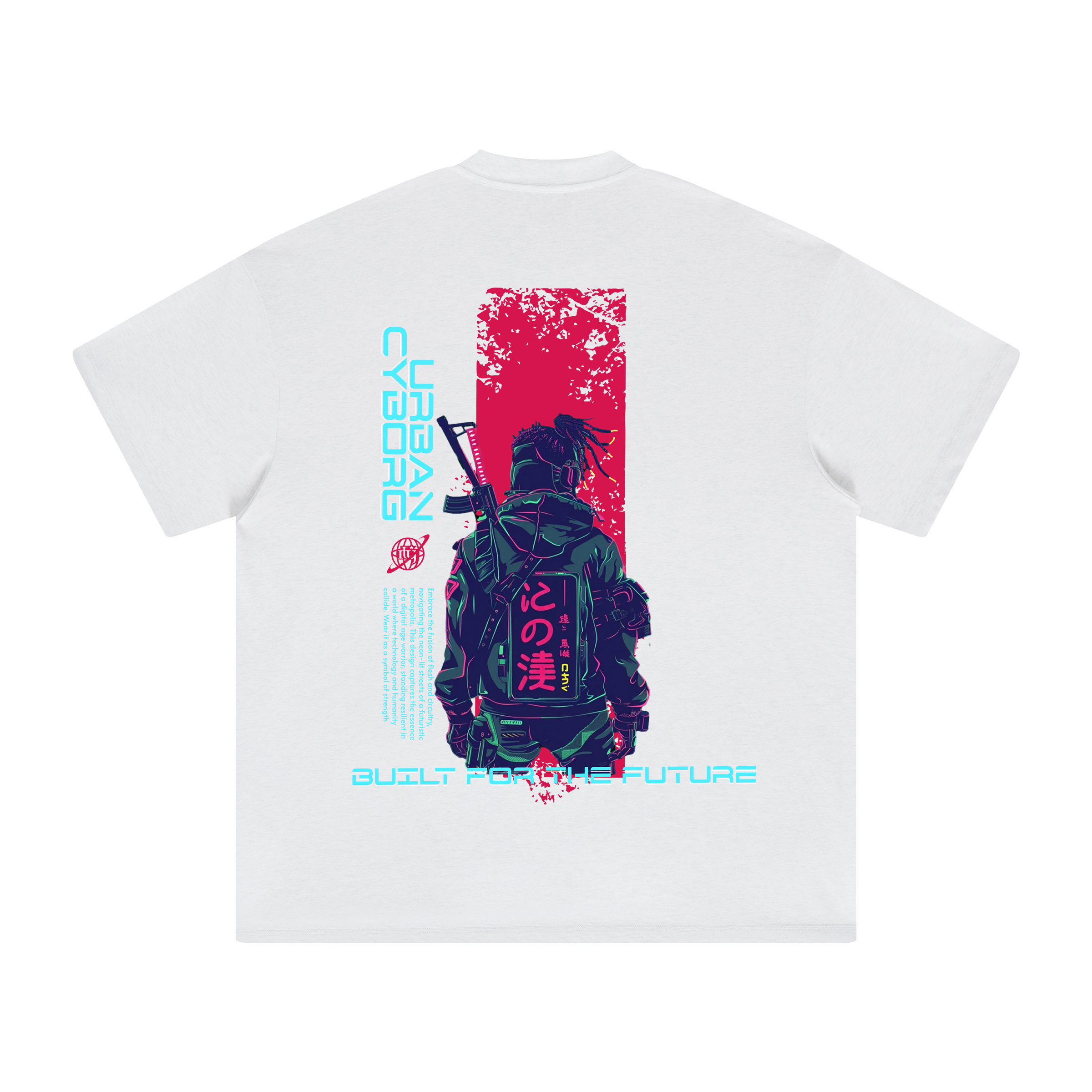 Glitch Runner | Oversized Crew Neck Tee | ILYRIANEDGE