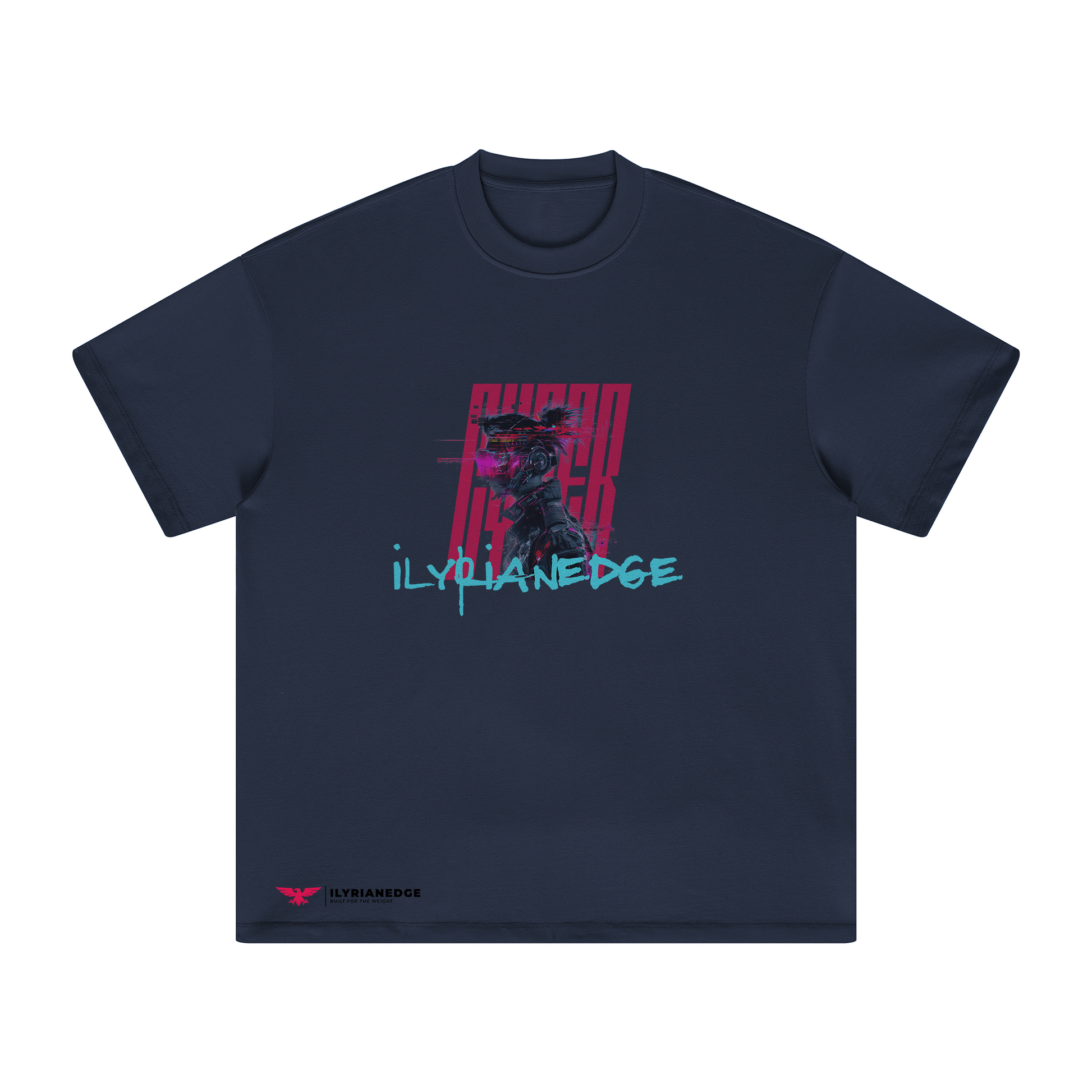 Glitch Runner | Oversized Crew Neck Tee | ILYRIANEDGE