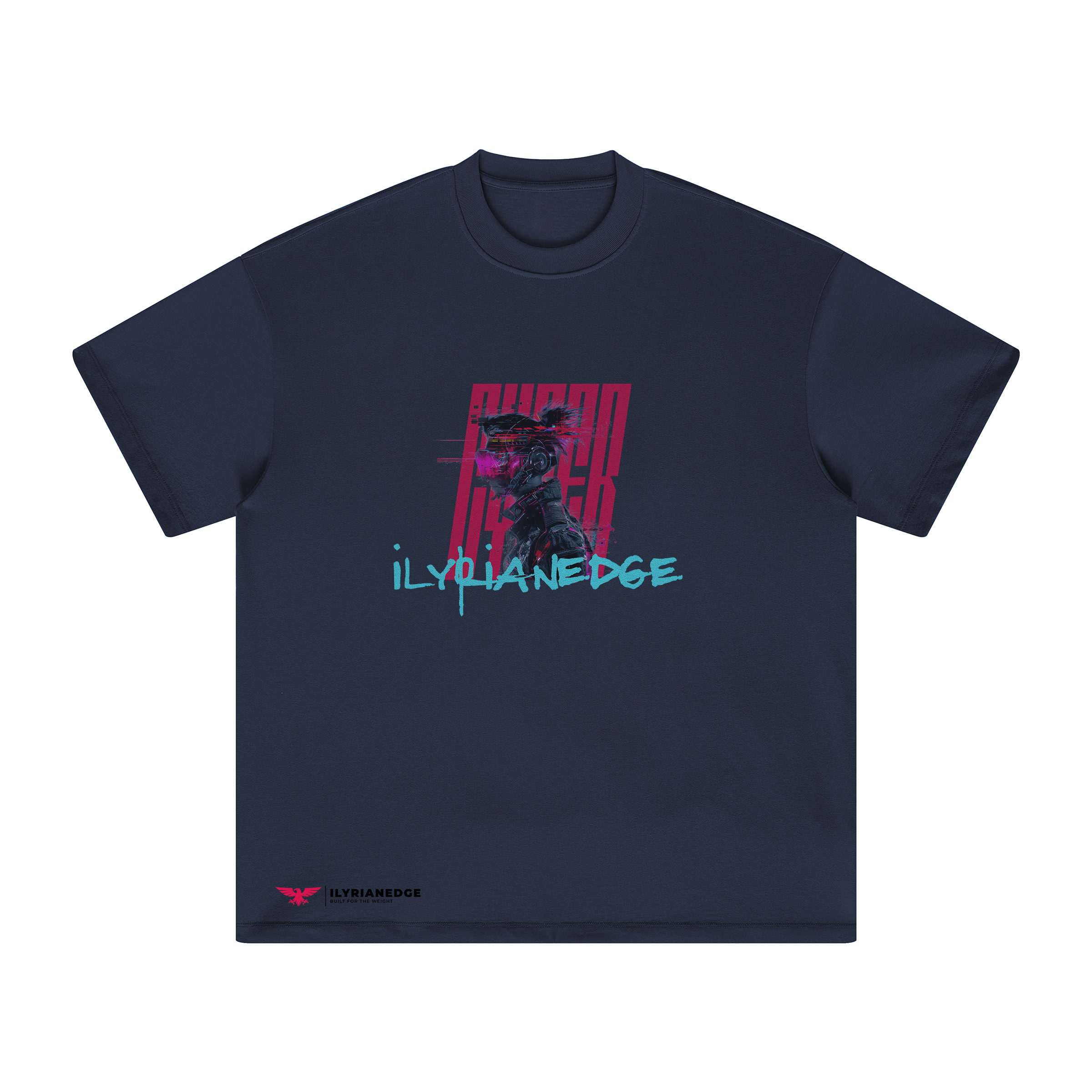 Glitch Runner | Oversized Crew Neck Tee | ILYRIANEDGE