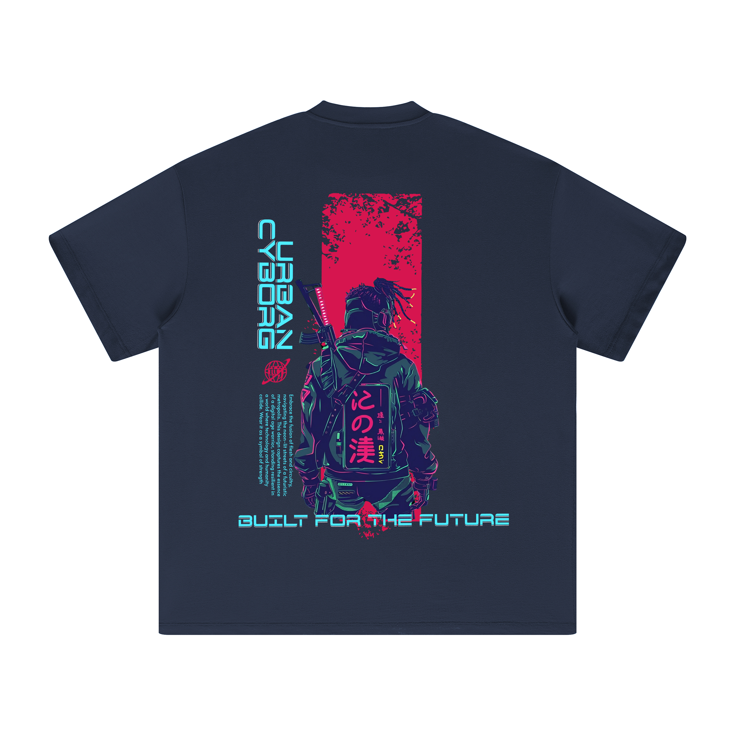 Glitch Runner | Oversized Crew Neck Tee | ILYRIANEDGE