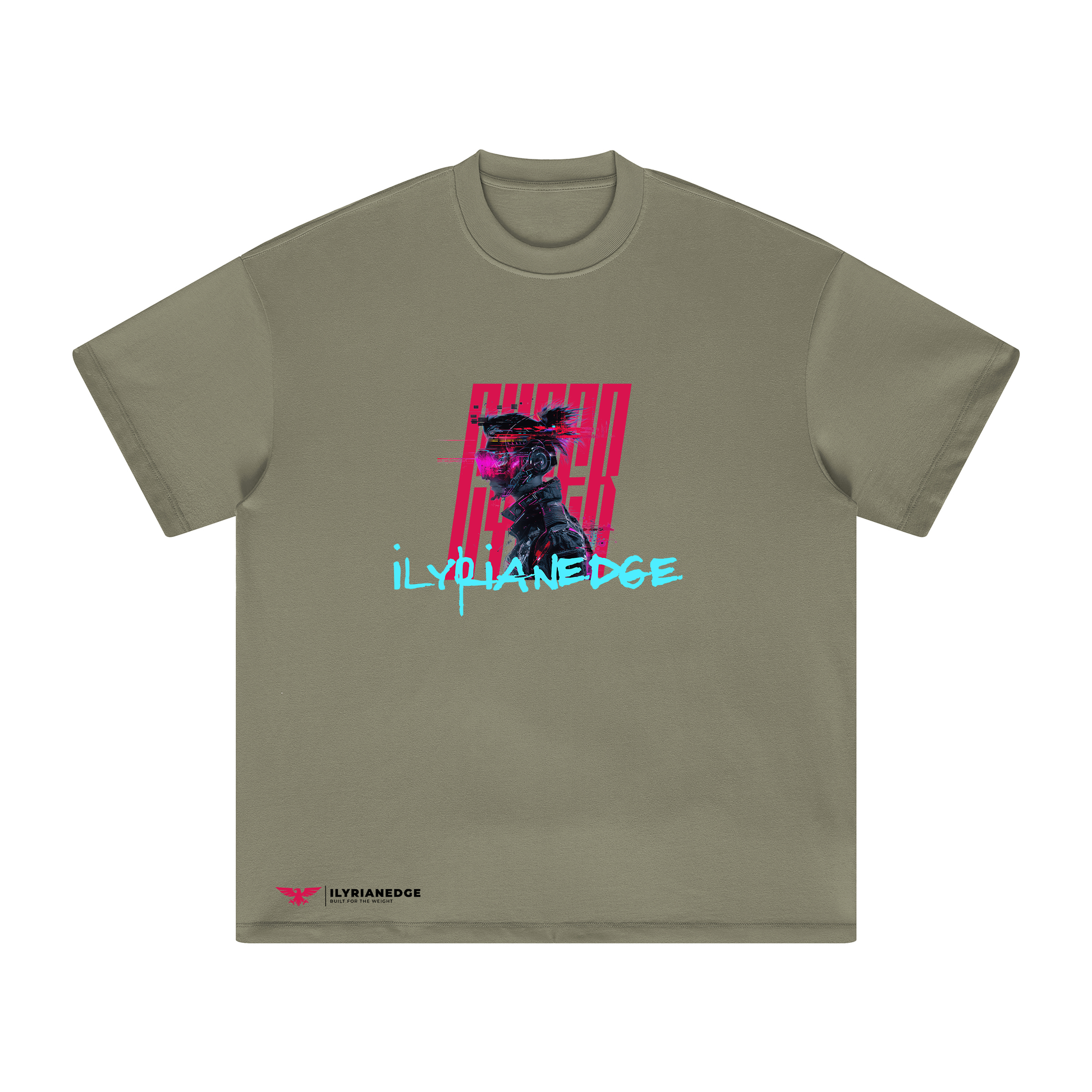 Glitch Runner | Oversized Crew Neck Tee | ILYRIANEDGE