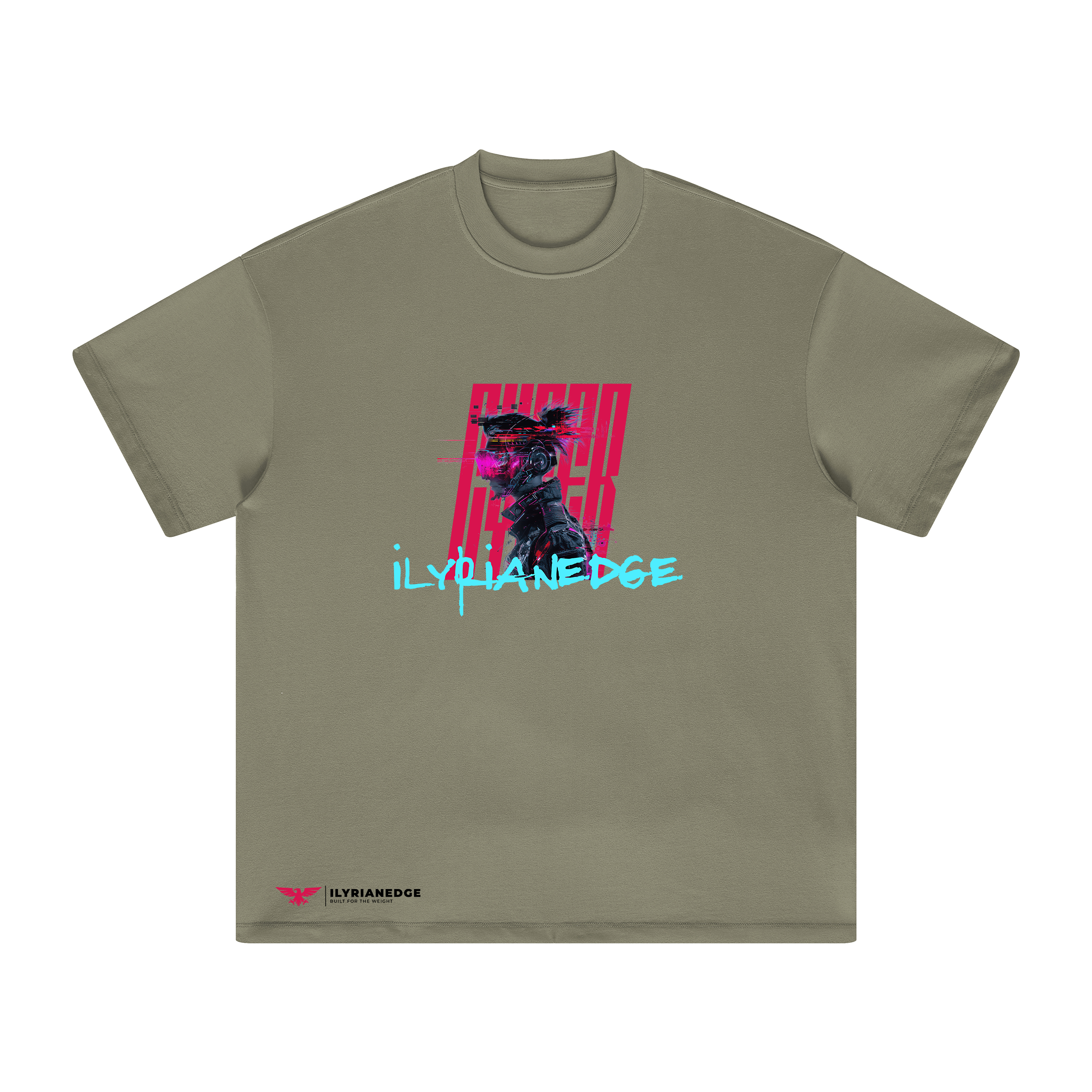 Glitch Runner | Oversized Crew Neck Tee | ILYRIANEDGE