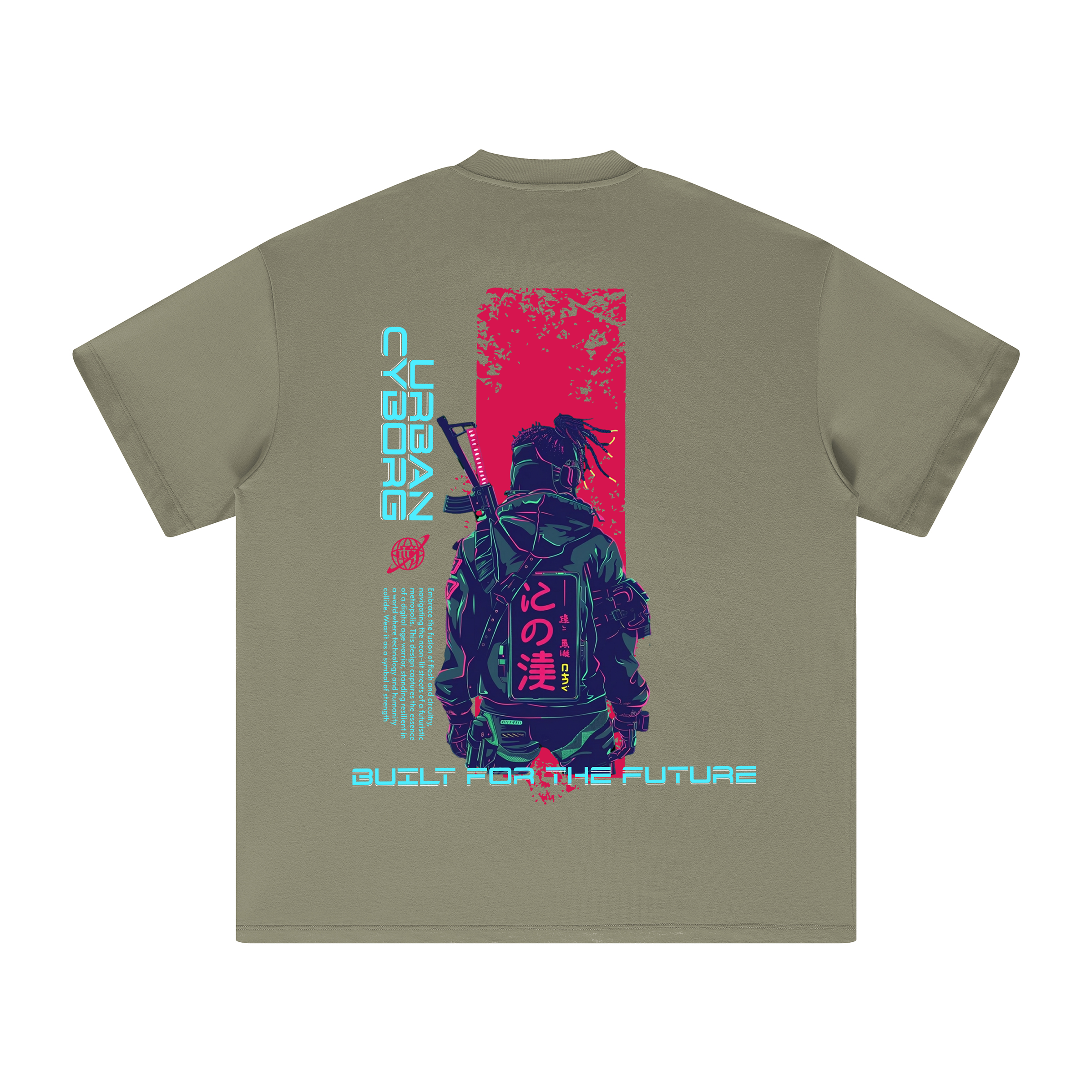 Glitch Runner | Oversized Crew Neck Tee | ILYRIANEDGE