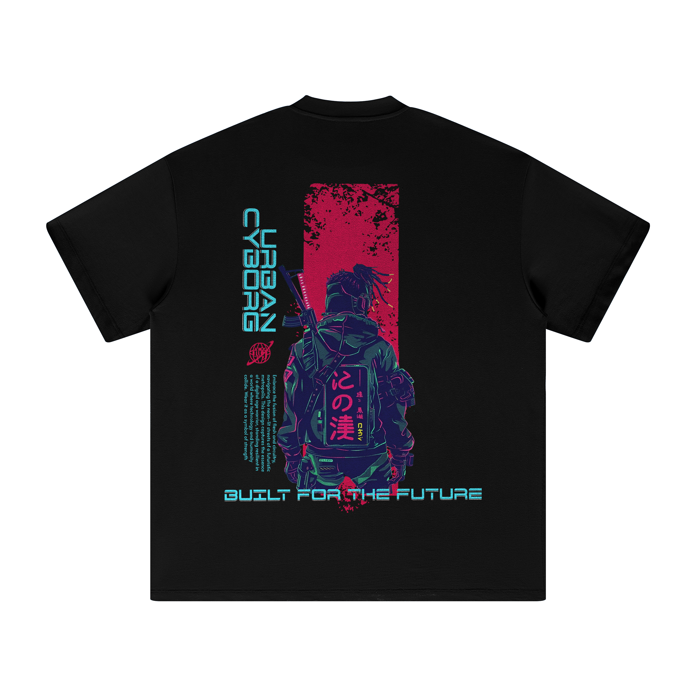 Glitch Runner | Oversized Crew Neck Tee | ILYRIANEDGE