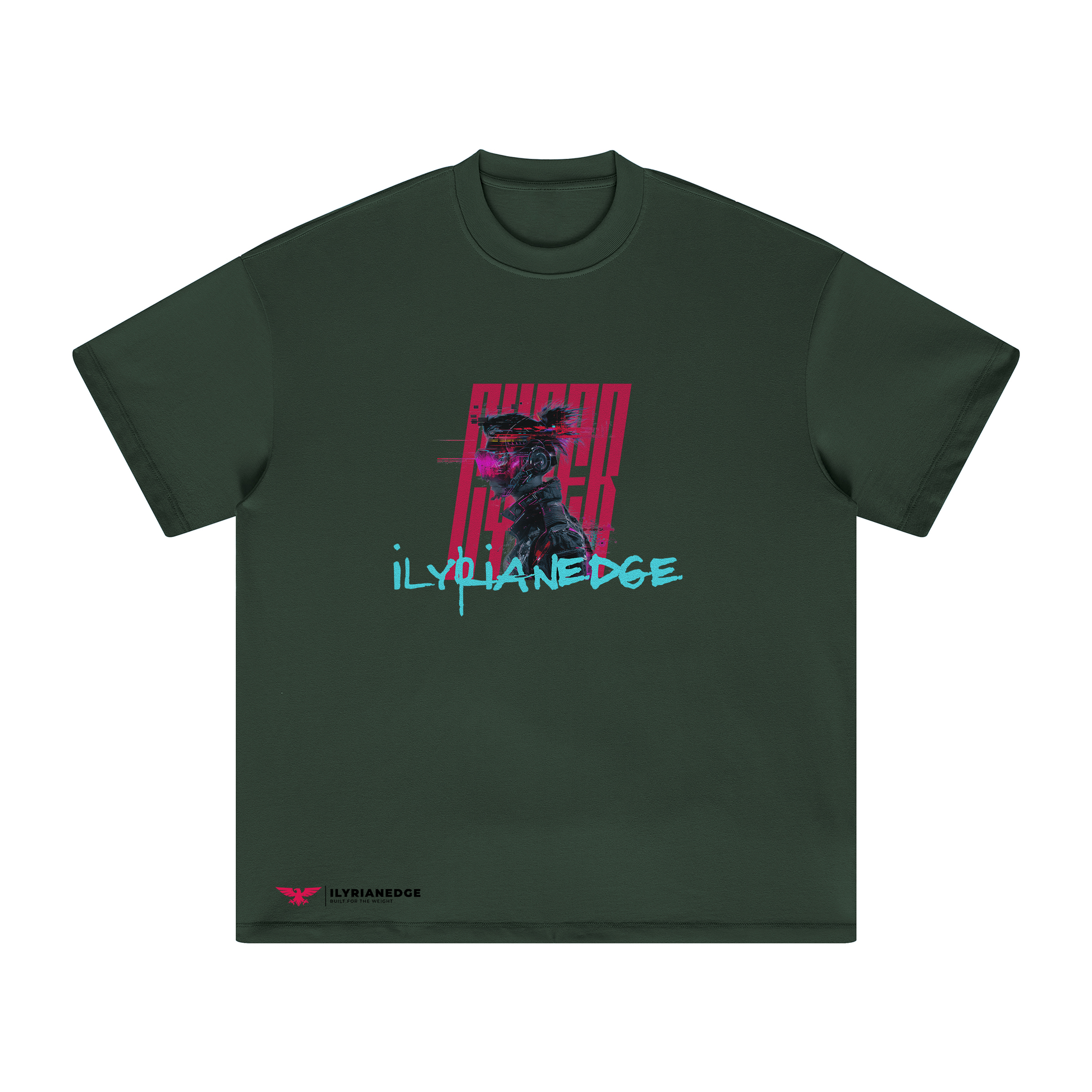 Glitch Runner | Oversized Crew Neck Tee | ILYRIANEDGE