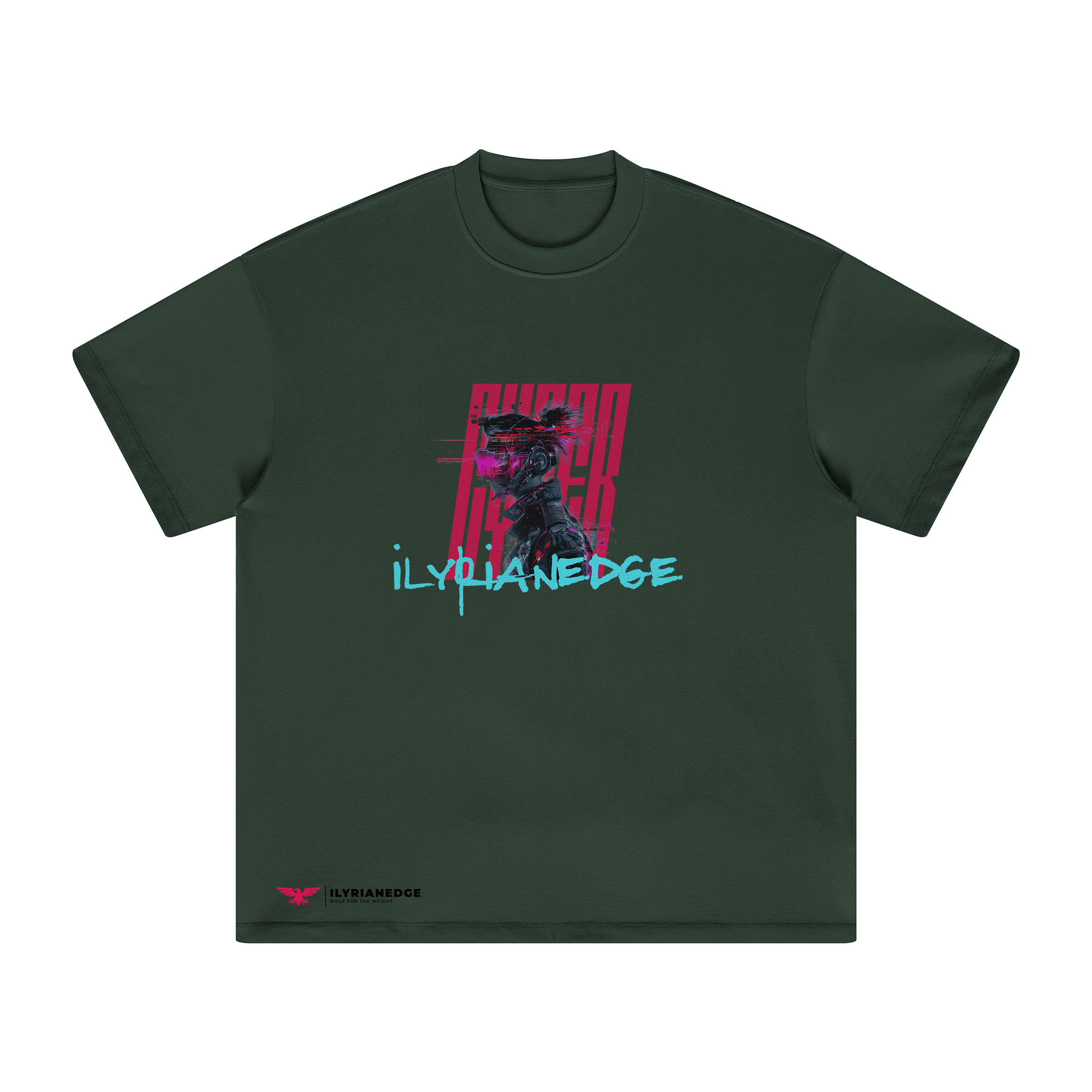 Glitch Runner | Oversized Crew Neck Tee | ILYRIANEDGE