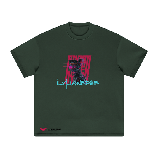 Glitch Runner | Oversized Crew Neck Tee | ILYRIANEDGE