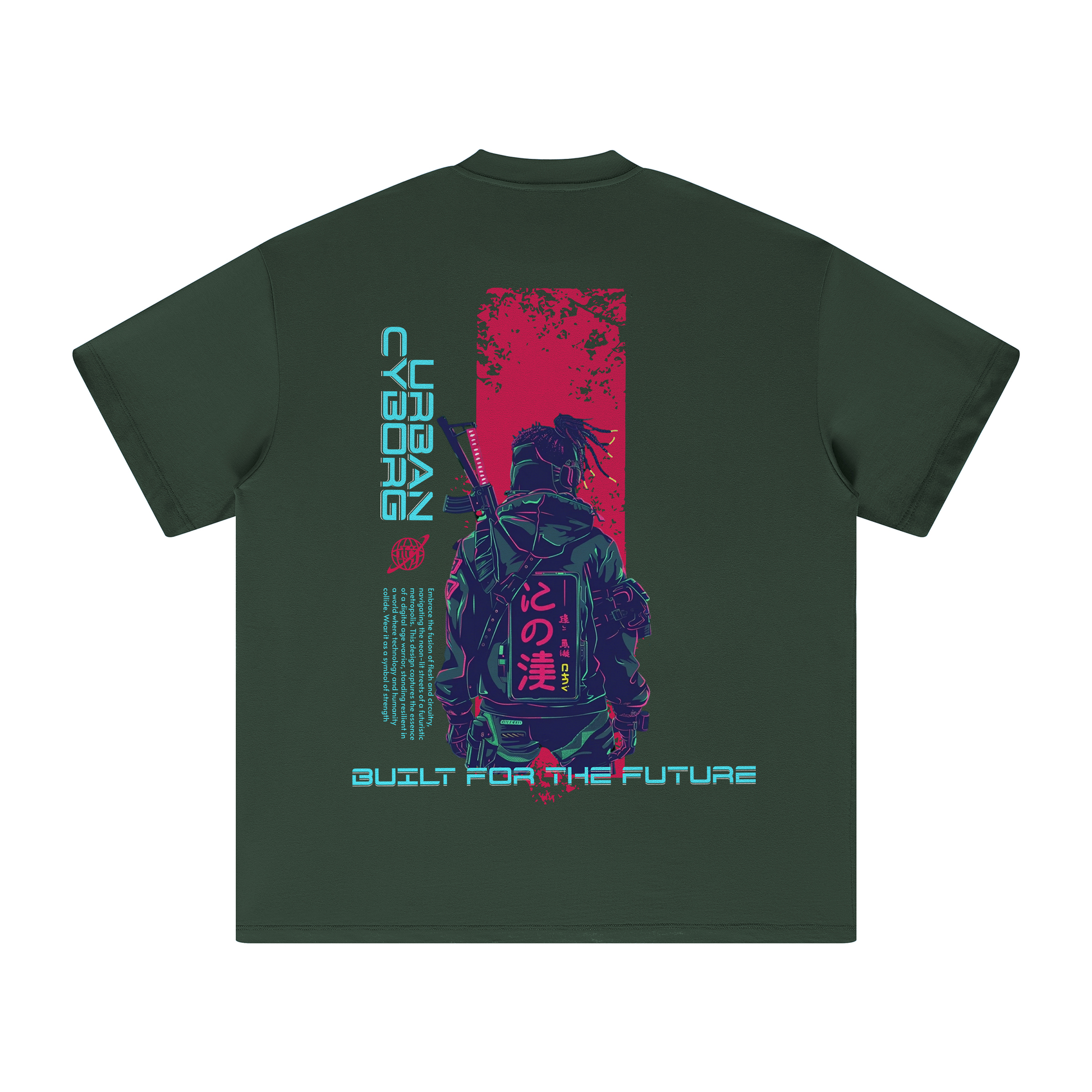 Glitch Runner | Oversized Crew Neck Tee | ILYRIANEDGE
