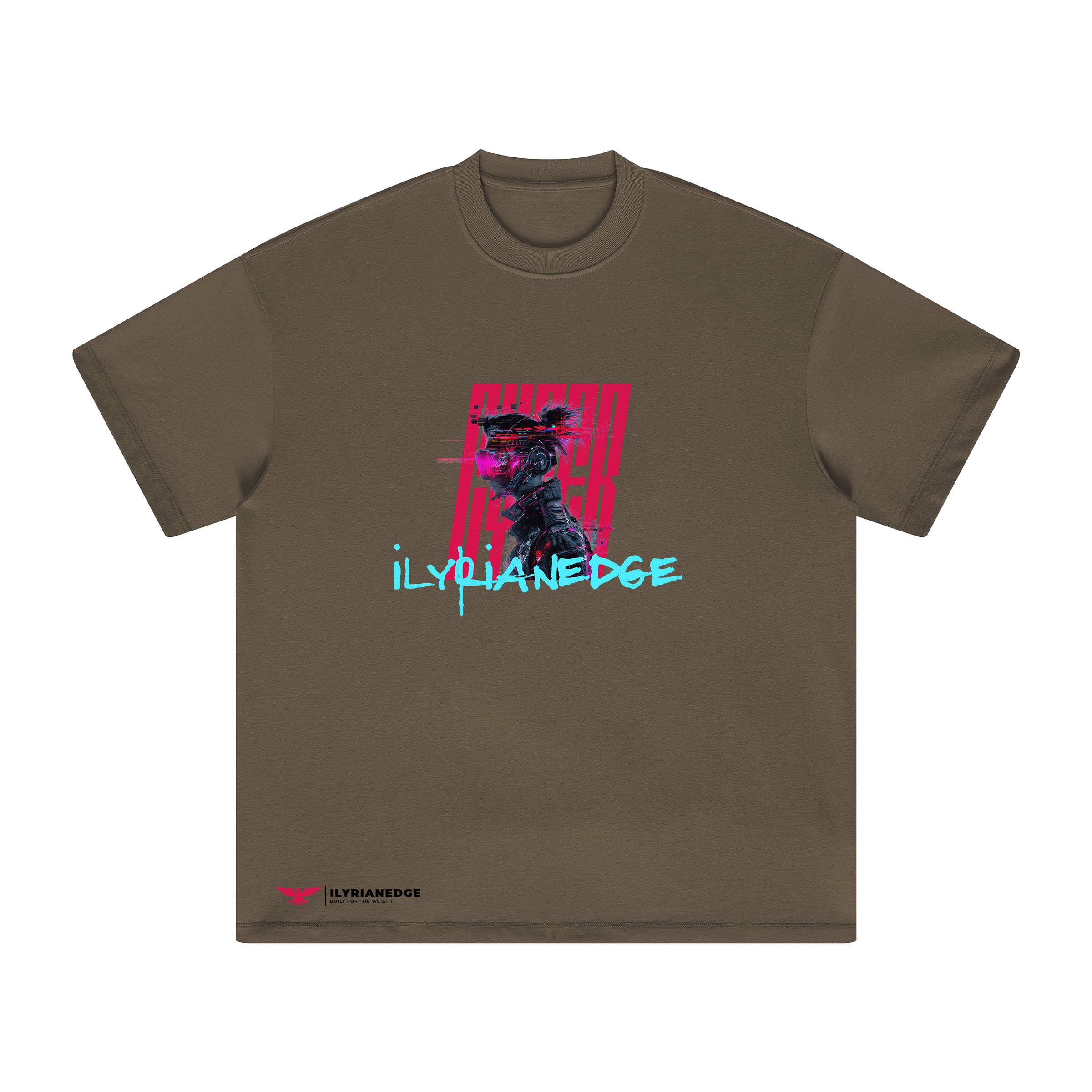 Glitch Runner | Oversized Crew Neck Tee | ILYRIANEDGE