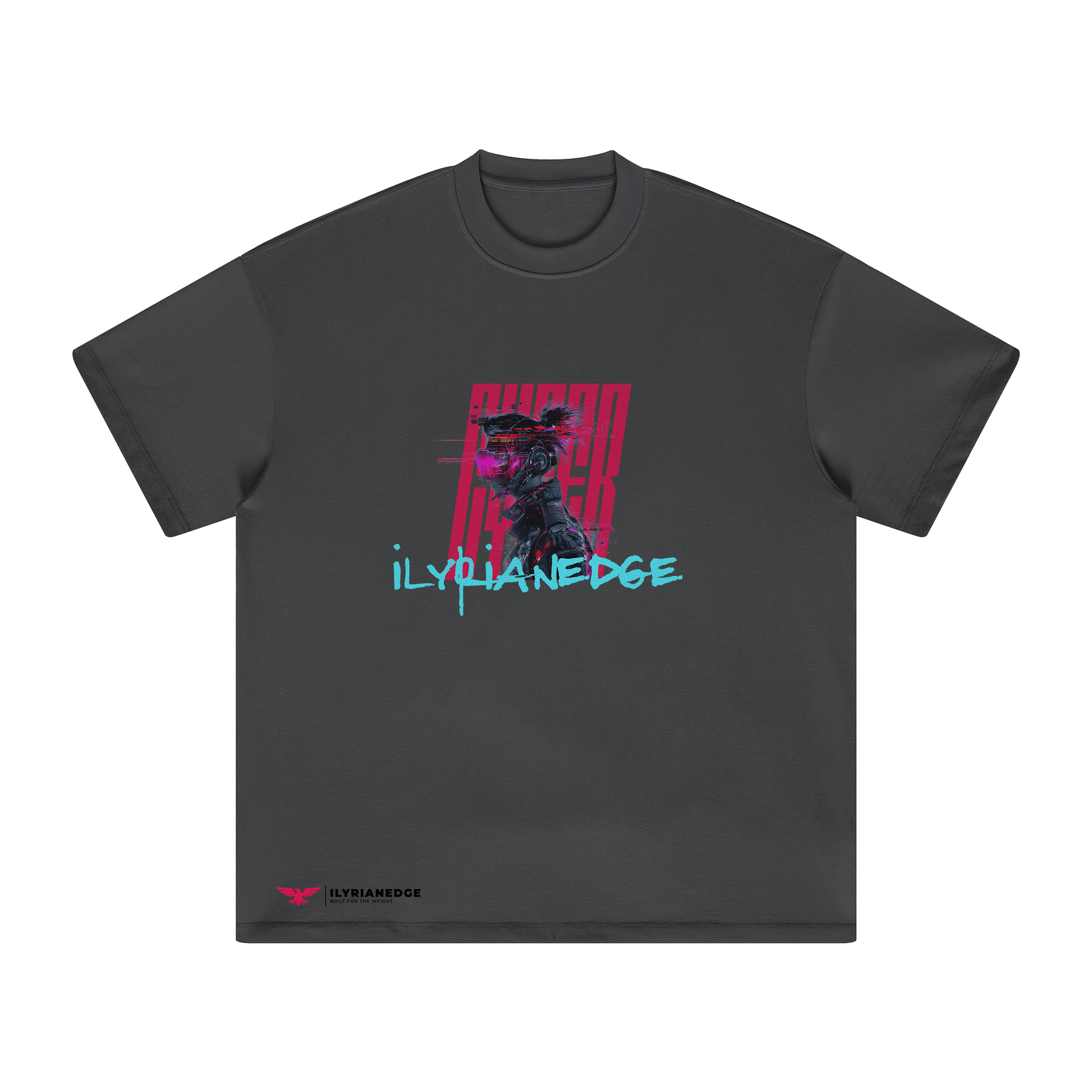 Glitch Runner | Oversized Crew Neck Tee | ILYRIANEDGE