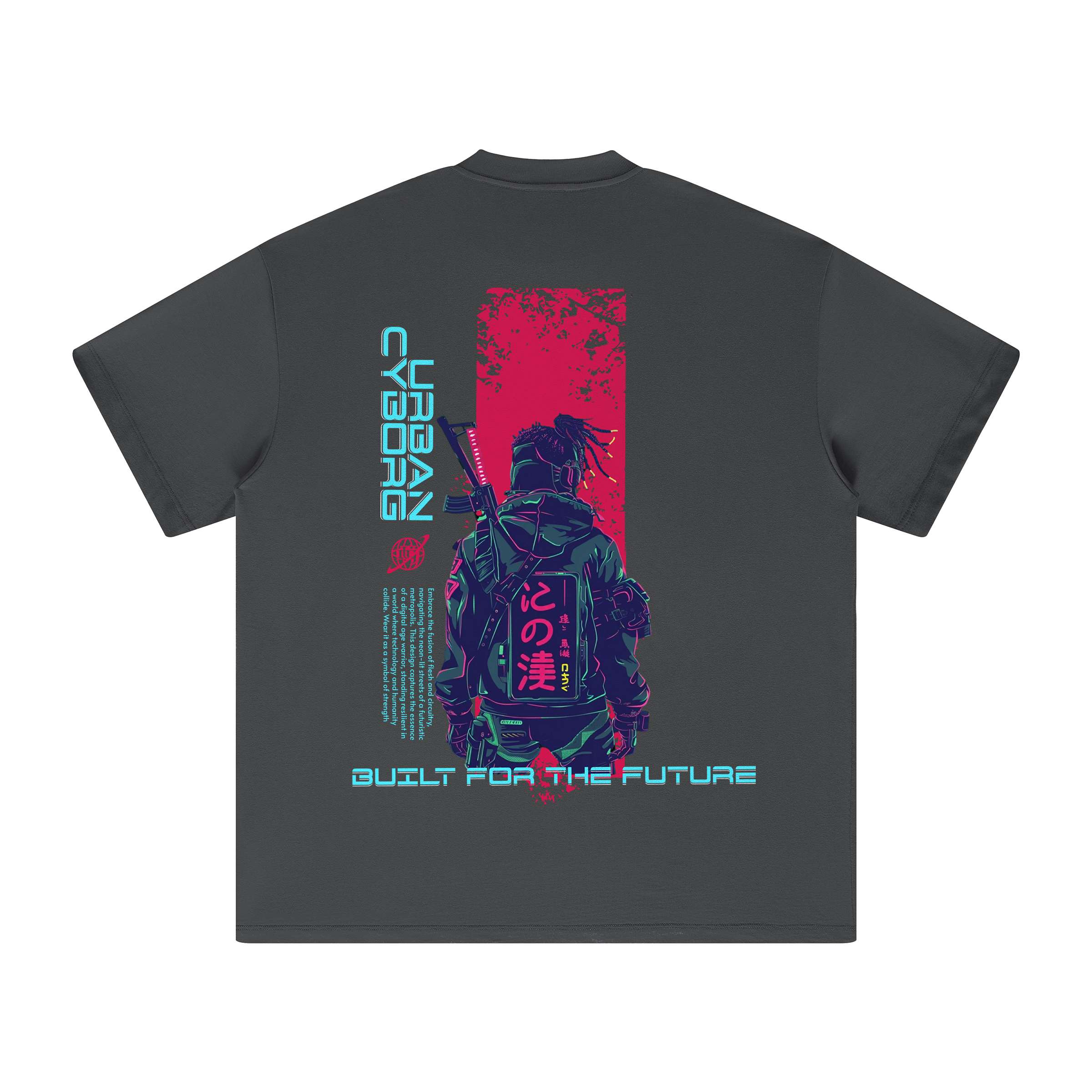 Glitch Runner | Oversized Crew Neck Tee | ILYRIANEDGE
