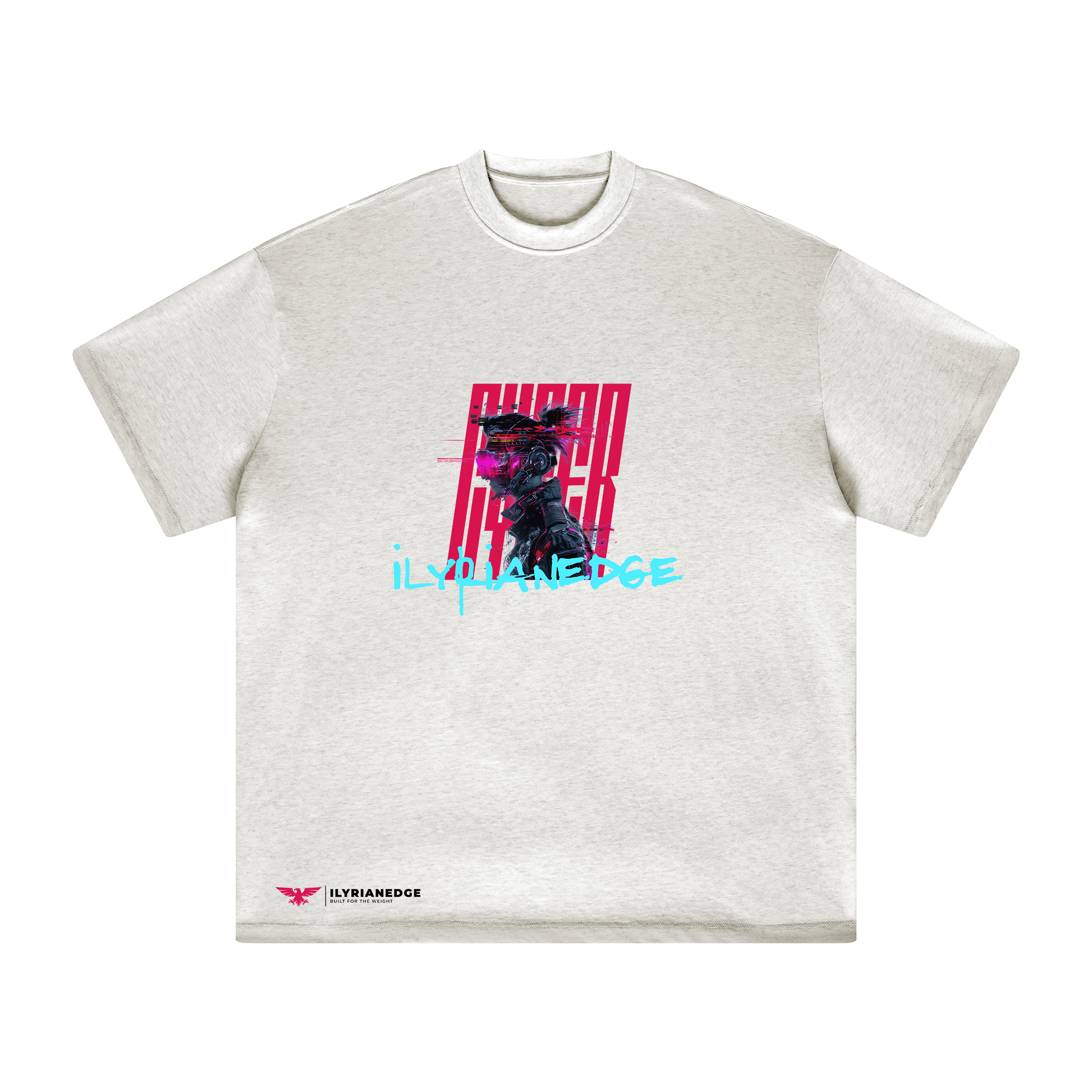 Glitch Runner | Oversized Crew Neck Tee | ILYRIANEDGE