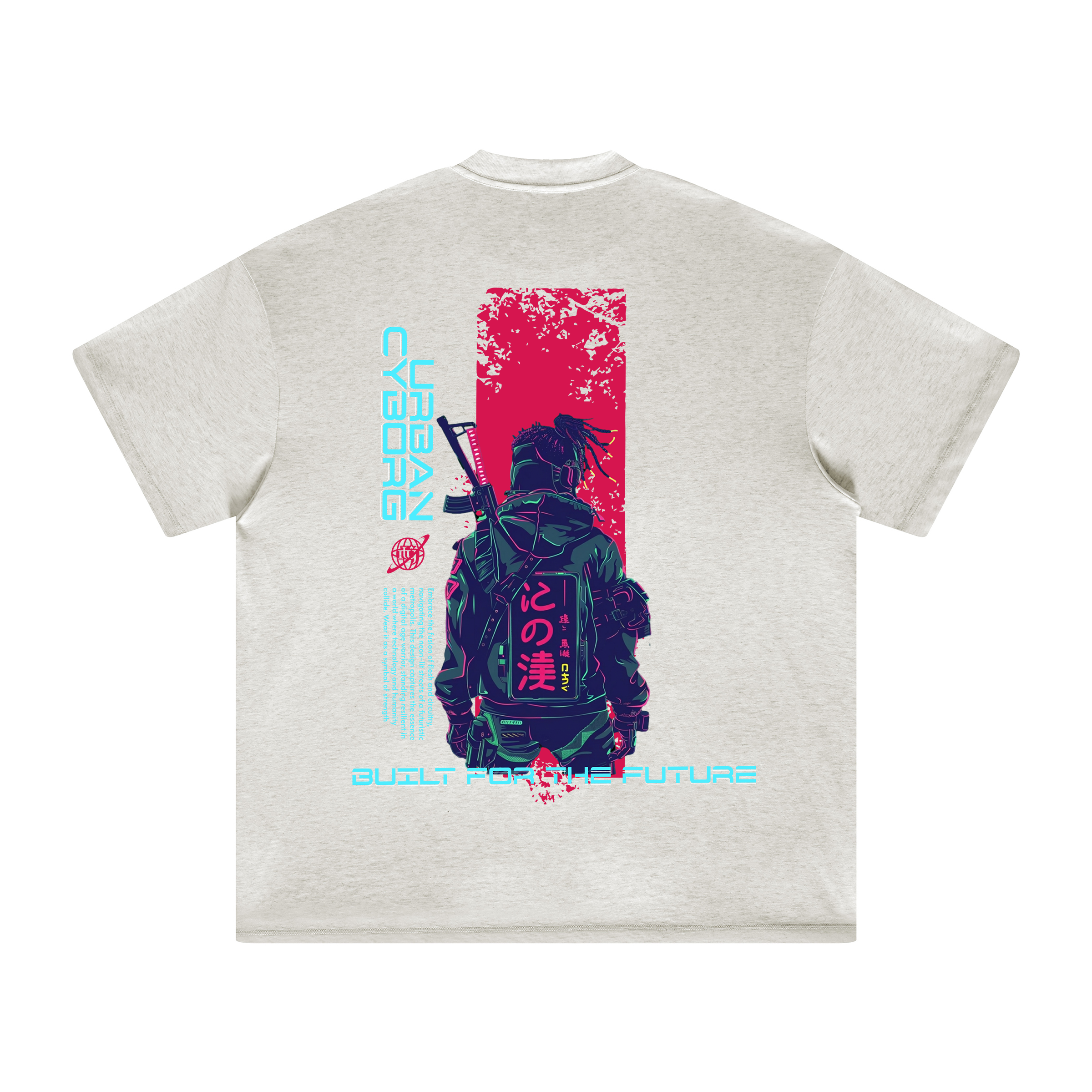 Glitch Runner | Oversized Crew Neck Tee | ILYRIANEDGE