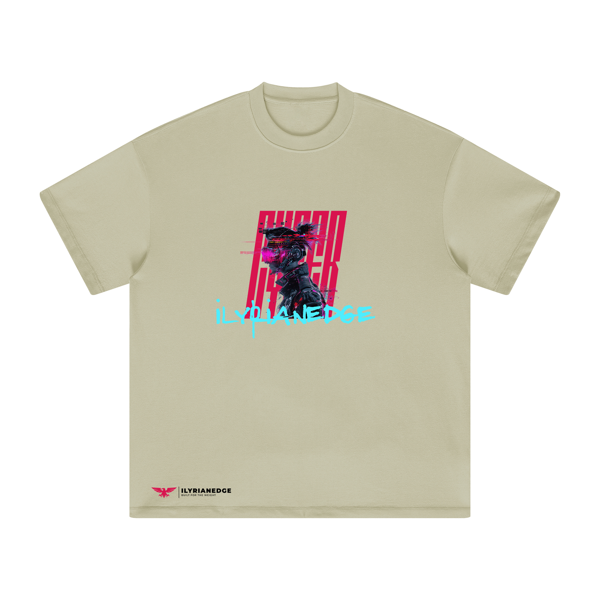 Glitch Runner | Oversized Crew Neck Tee | ILYRIANEDGE