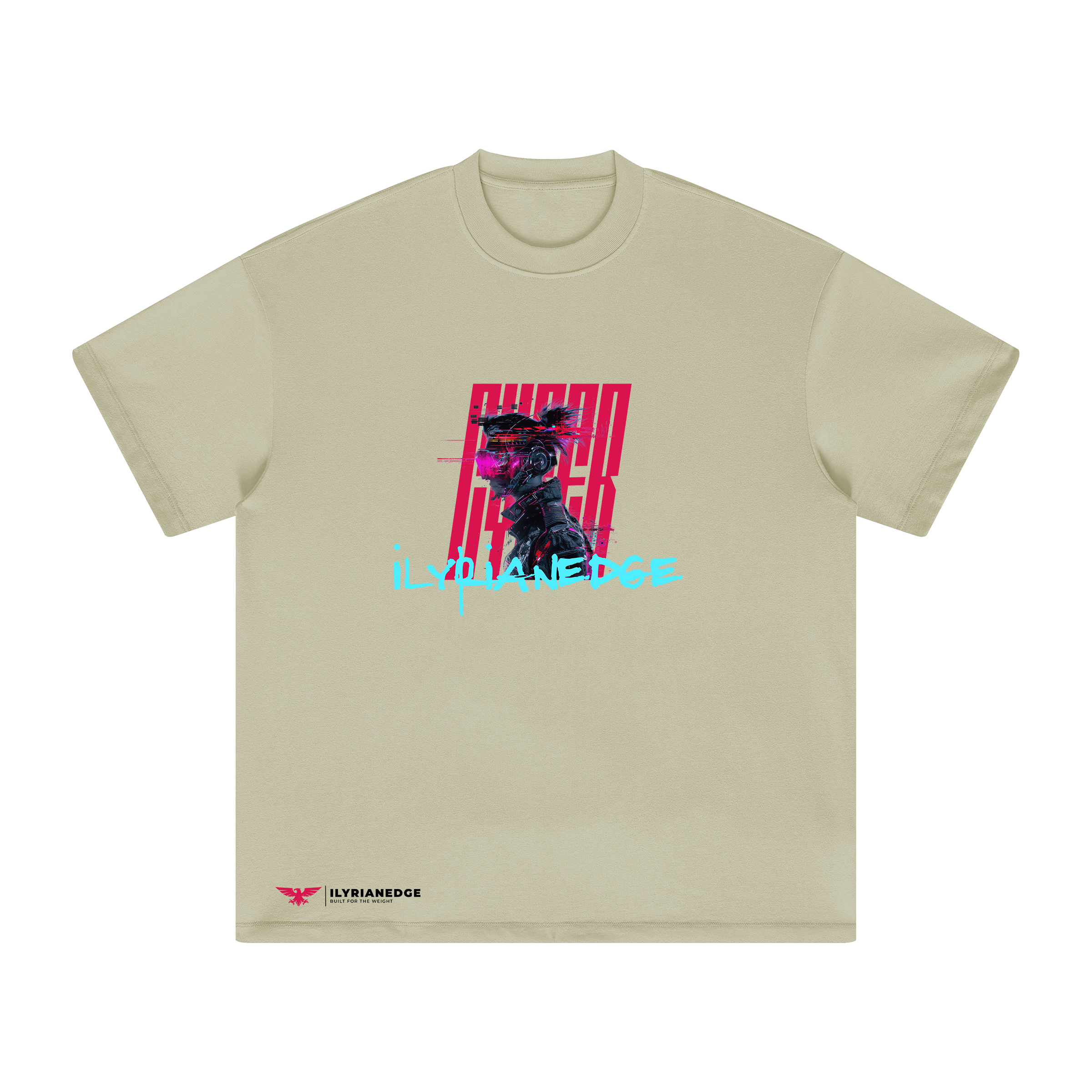 Glitch Runner | Oversized Crew Neck Tee | ILYRIANEDGE