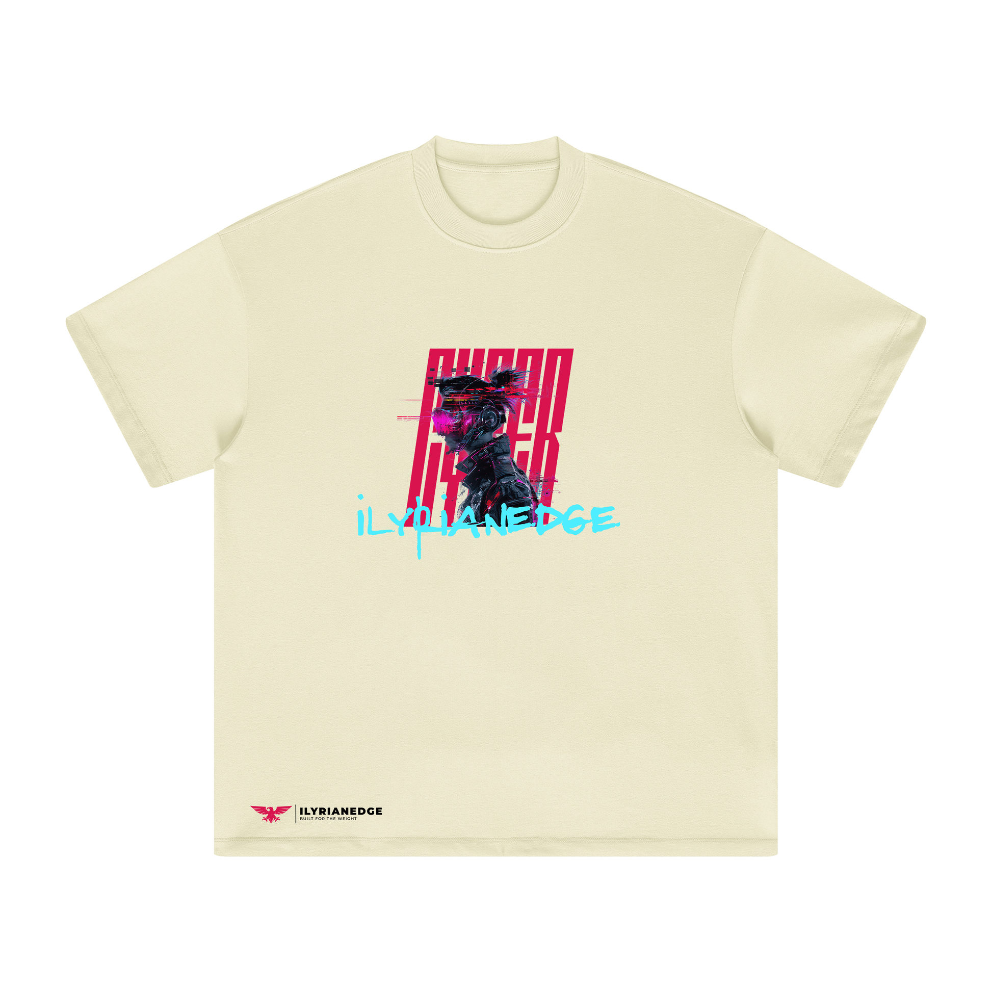 Glitch Runner | Oversized Crew Neck Tee | ILYRIANEDGE