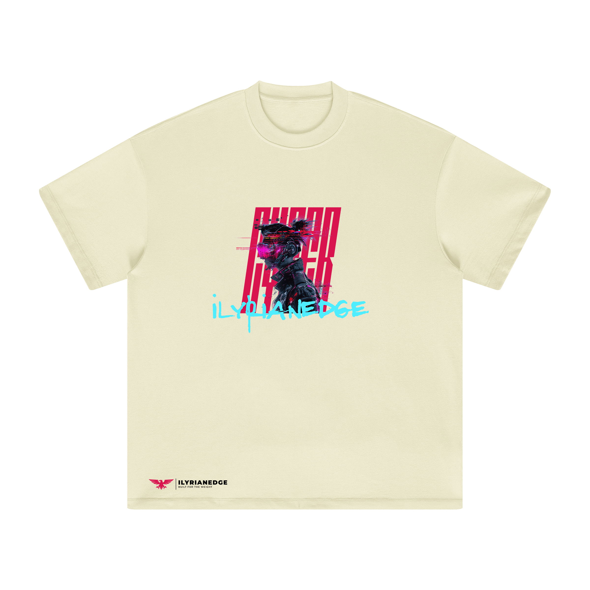 Glitch Runner | Oversized Crew Neck Tee | ILYRIANEDGE