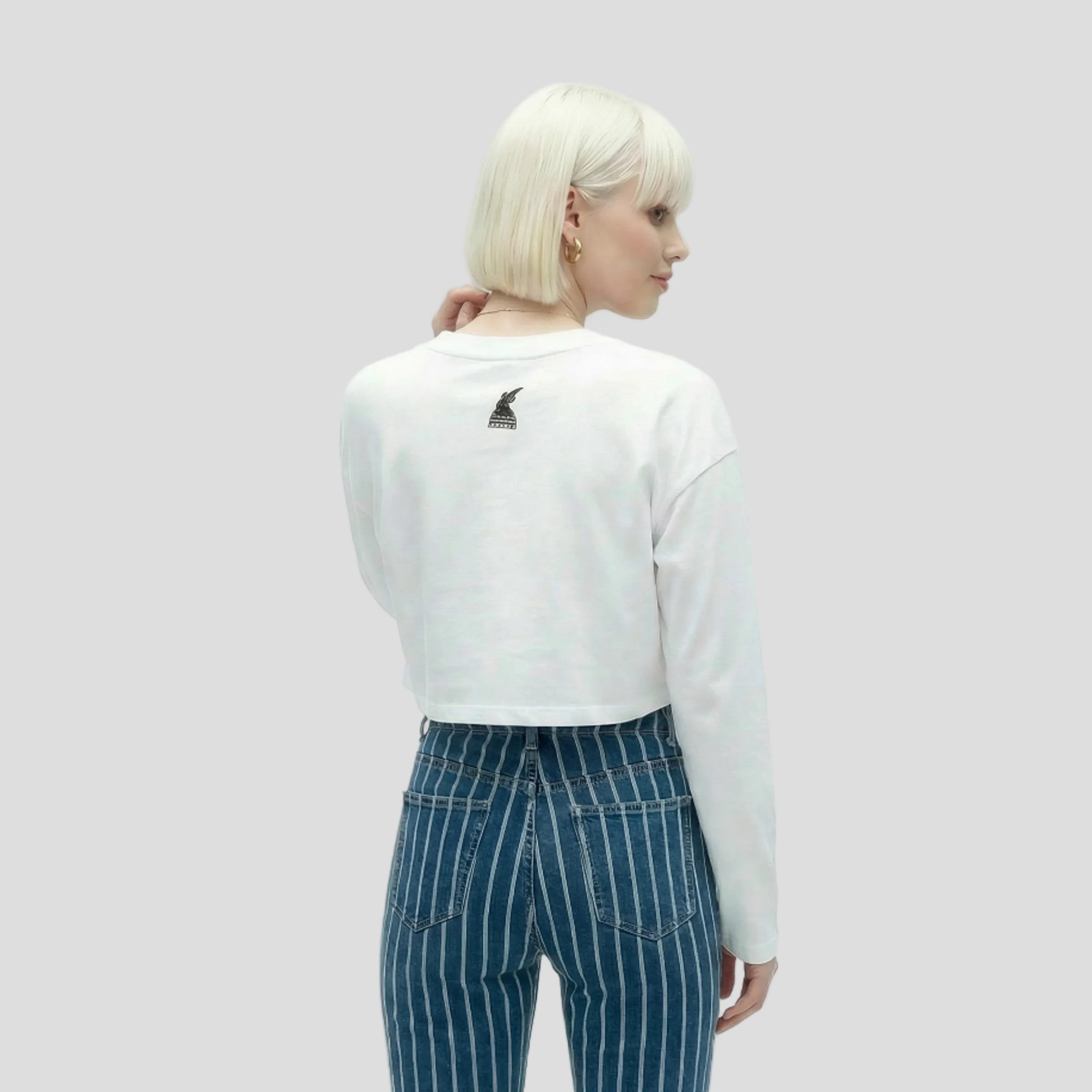 Stairway To Singularity | Raw Hem Crop Top | ILYRIANEDGE