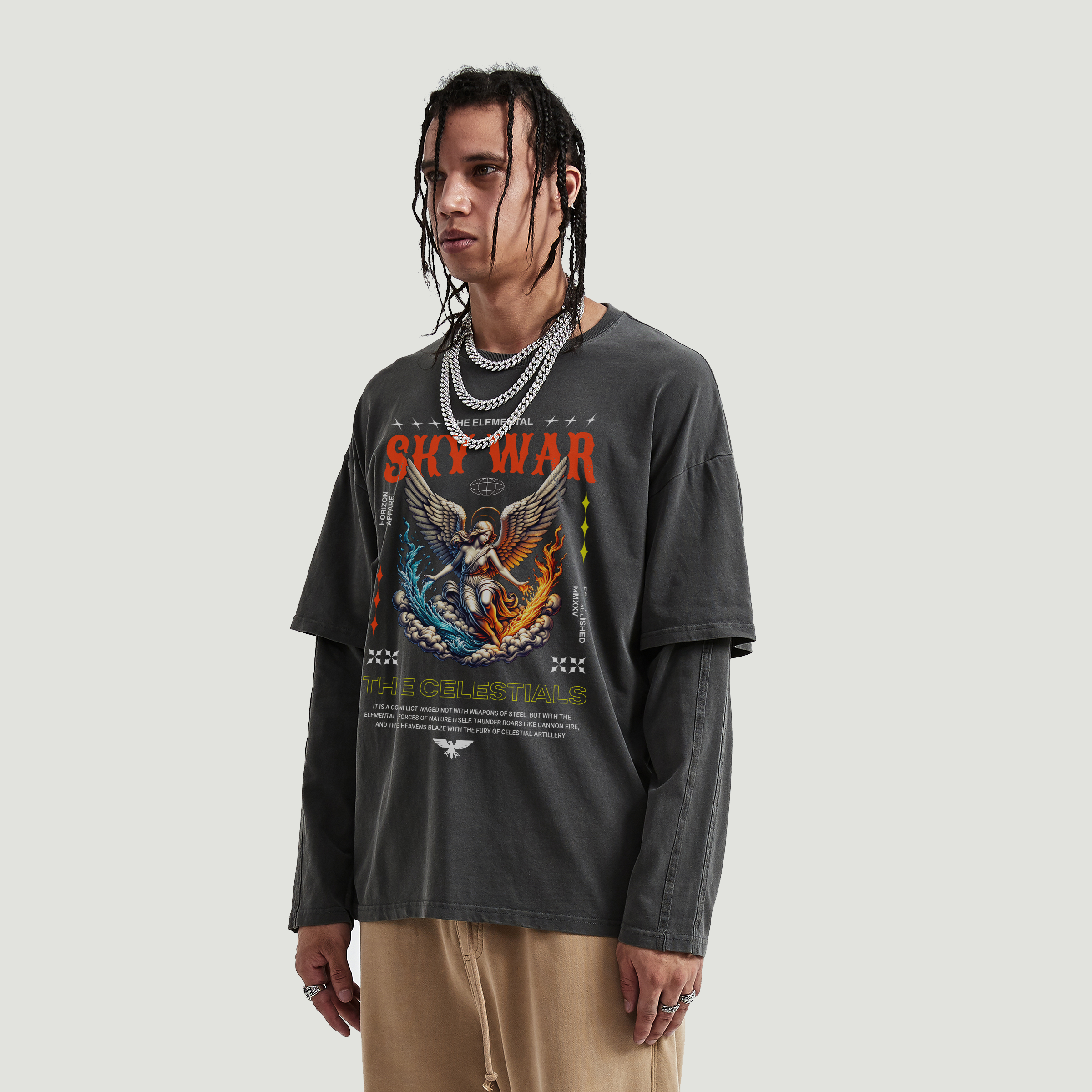 Sky War | Faux-Layered Long Sleeve | ILYRIANEDGE