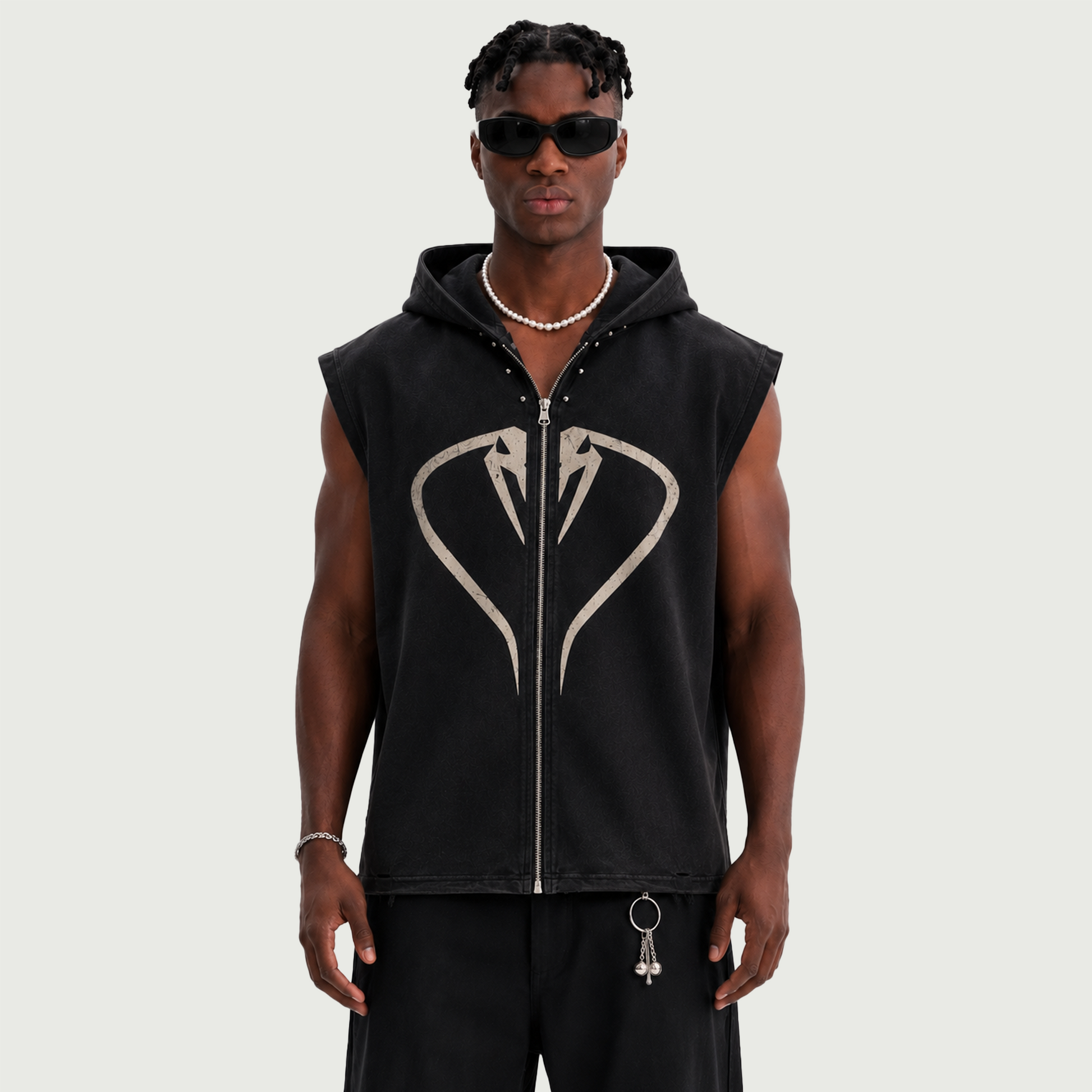 Apex Serpent | Zip-Up Hooded Tank Top | ILYRIANEDGE