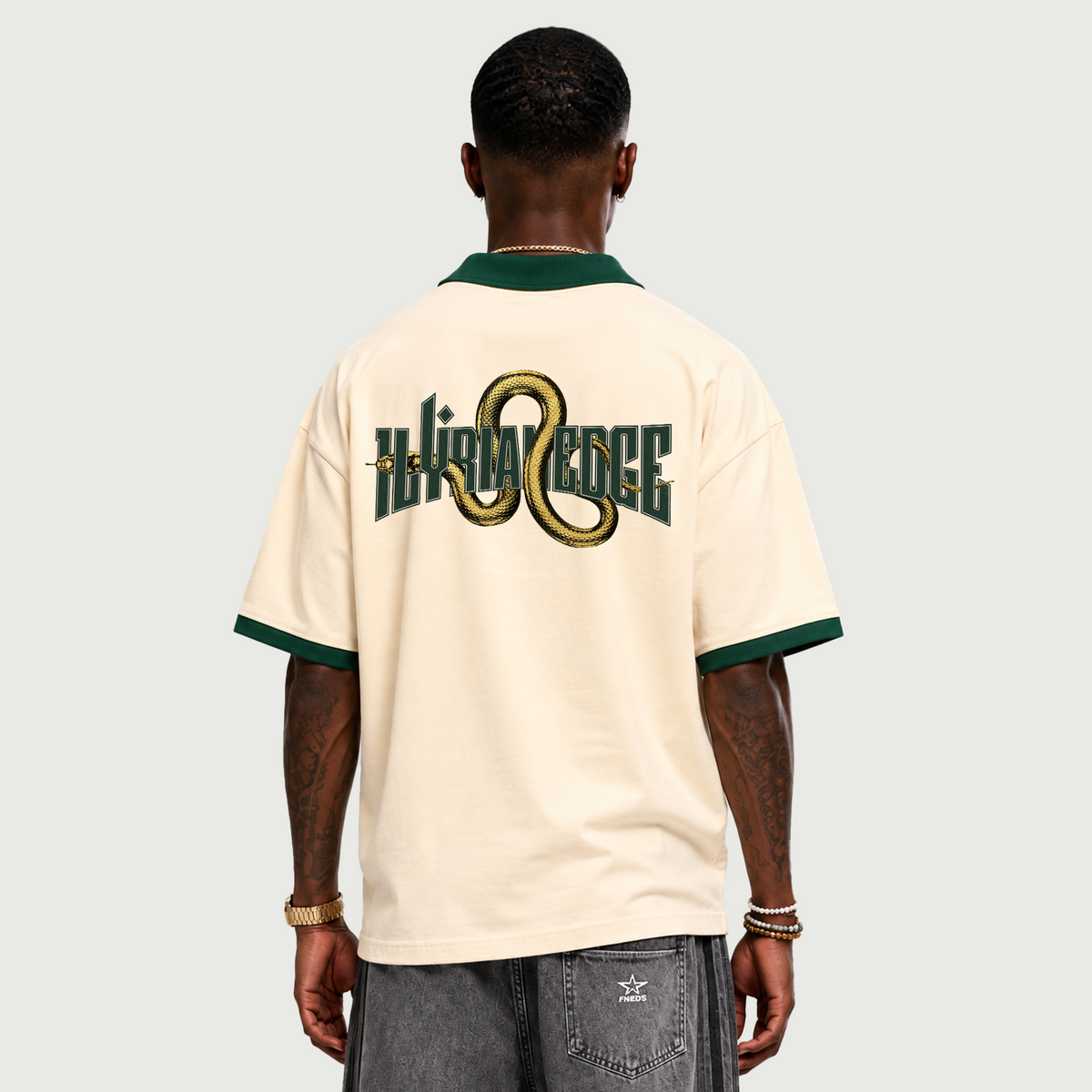 Golden Coil | Color Block Polo Shirt | ILYRIANEDGE