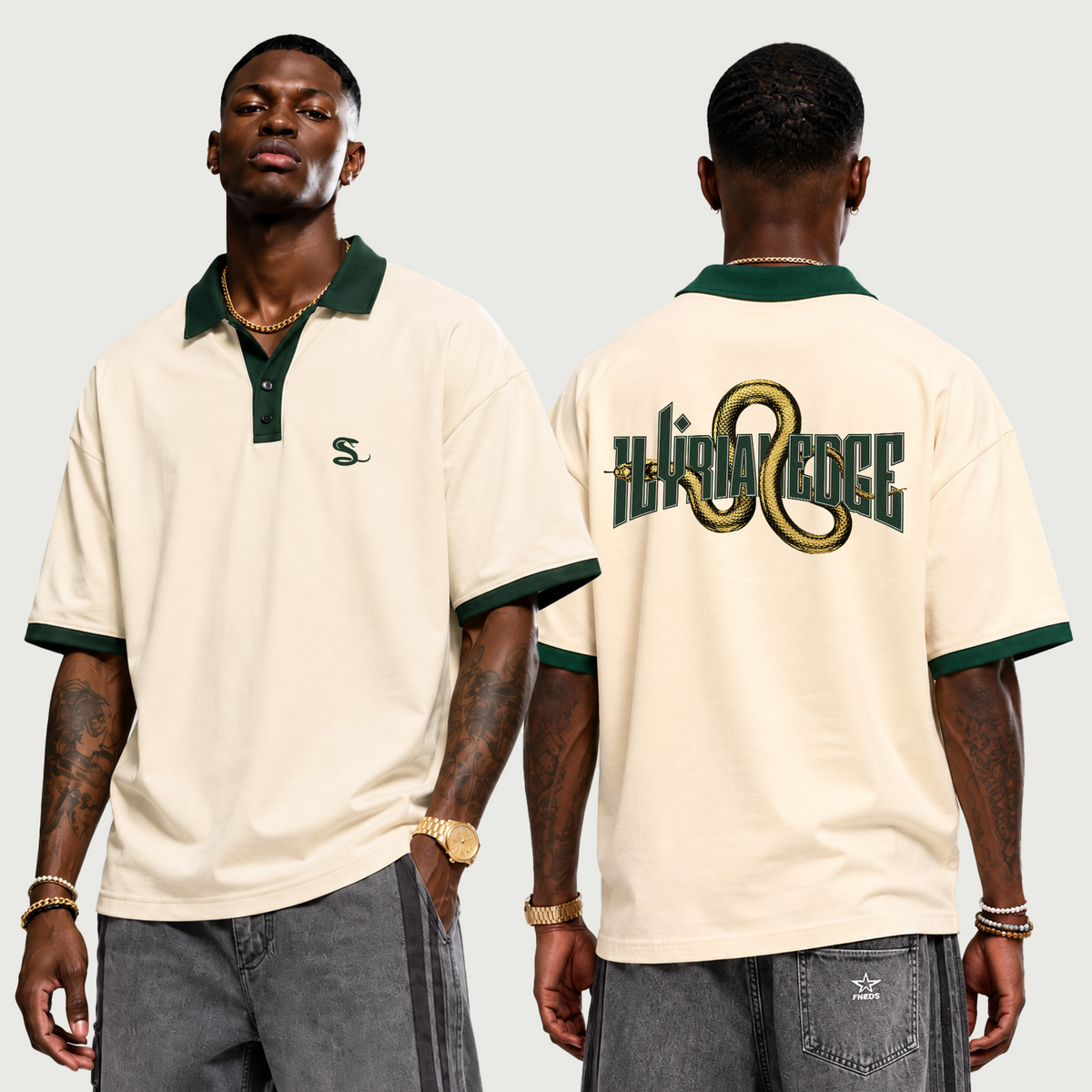 Golden Coil | Color Block Polo Shirt | ILYRIANEDGE