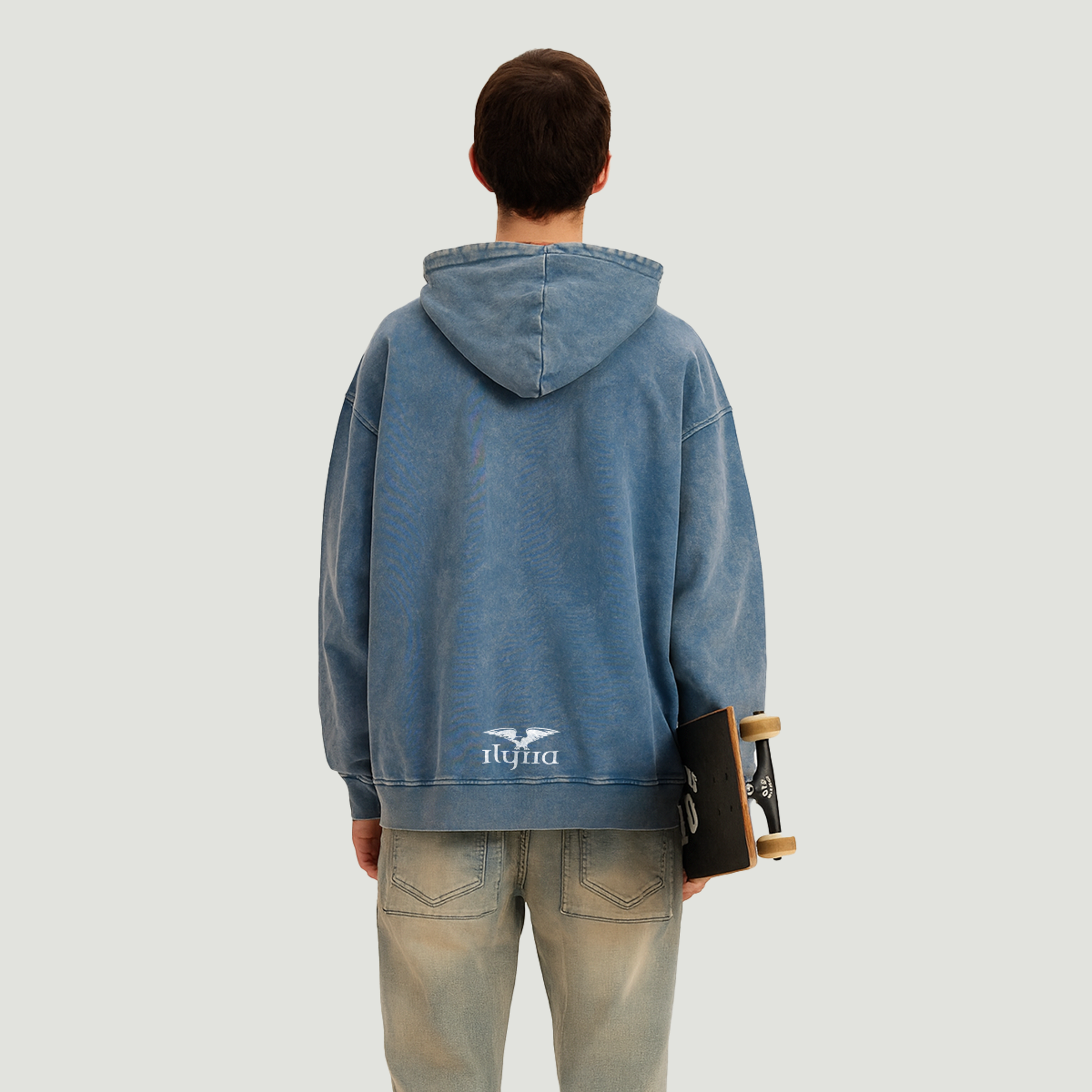 The Faith | Oversized Faded Hoodie | ILYRIANEDGE