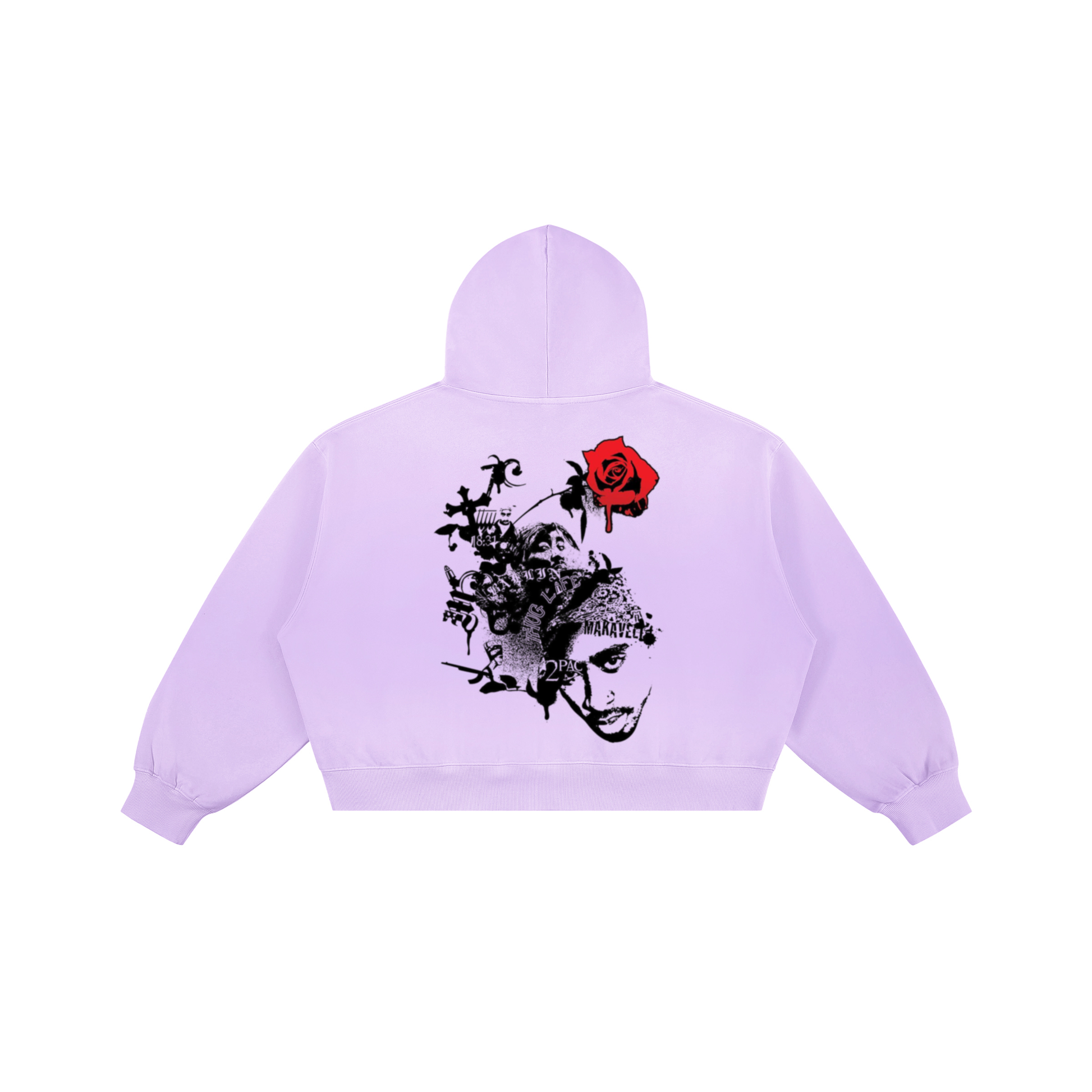 Thug Life | Boxy Sun-Faded Hoodie | ILYRIANEDGE