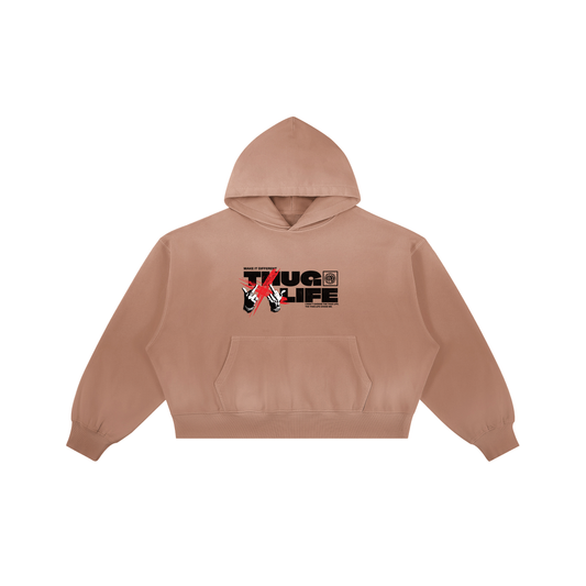 Thug Life | Boxy Sun-Faded Hoodie | ILYRIANEDGE