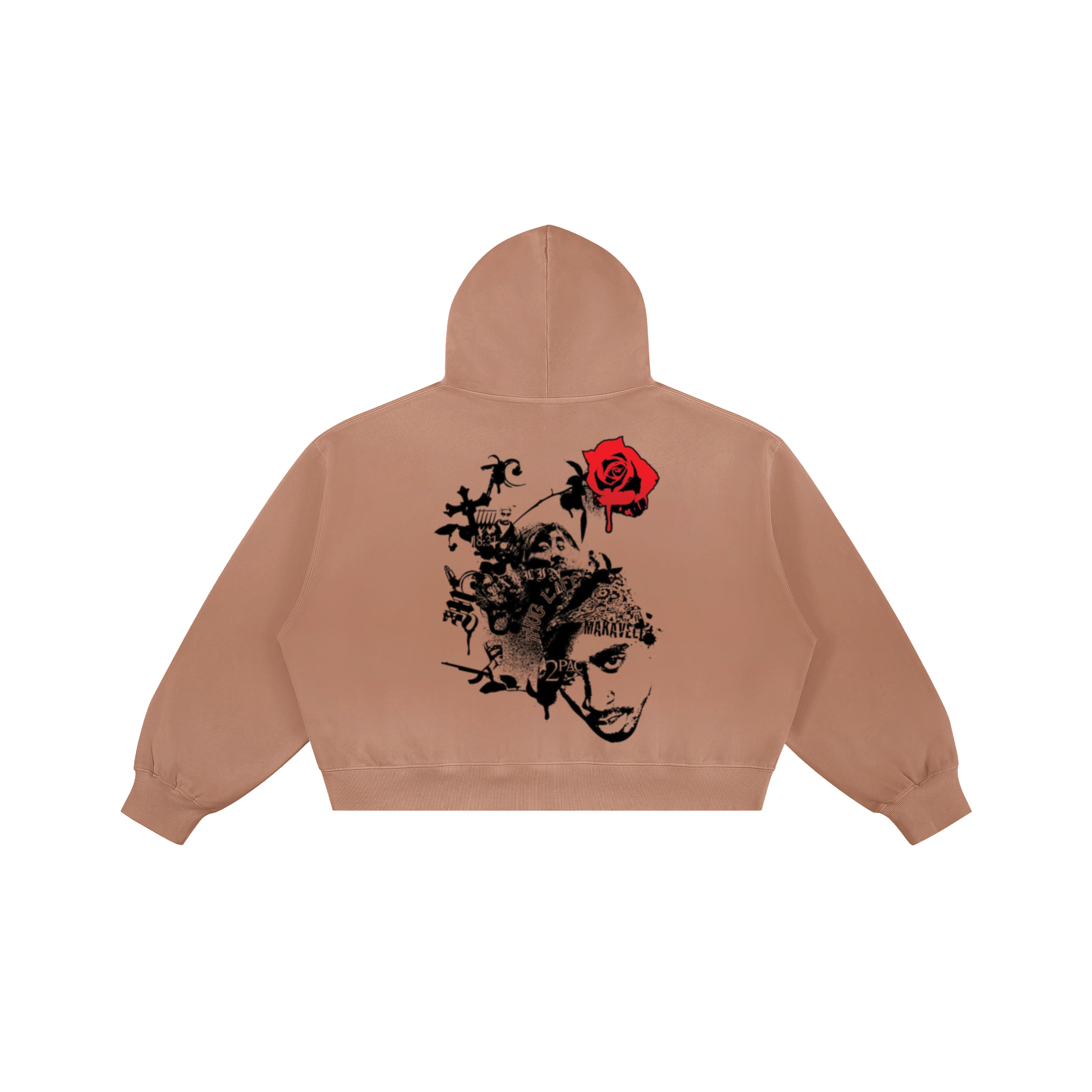 Thug Life | Boxy Sun-Faded Hoodie | ILYRIANEDGE