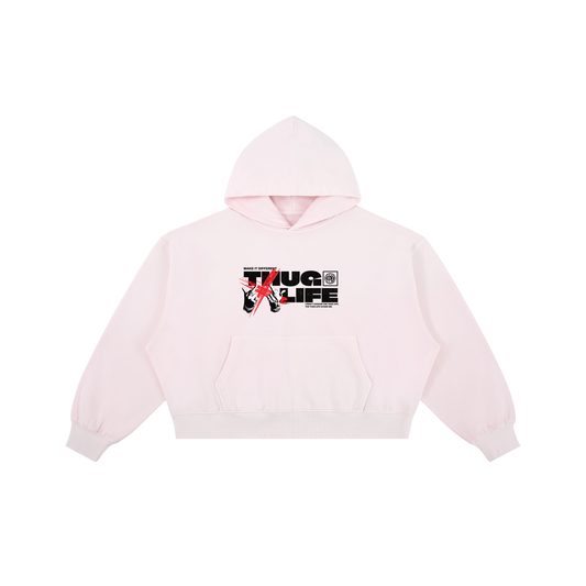 Thug Life | Boxy Sun-Faded Hoodie | ILYRIANEDGE