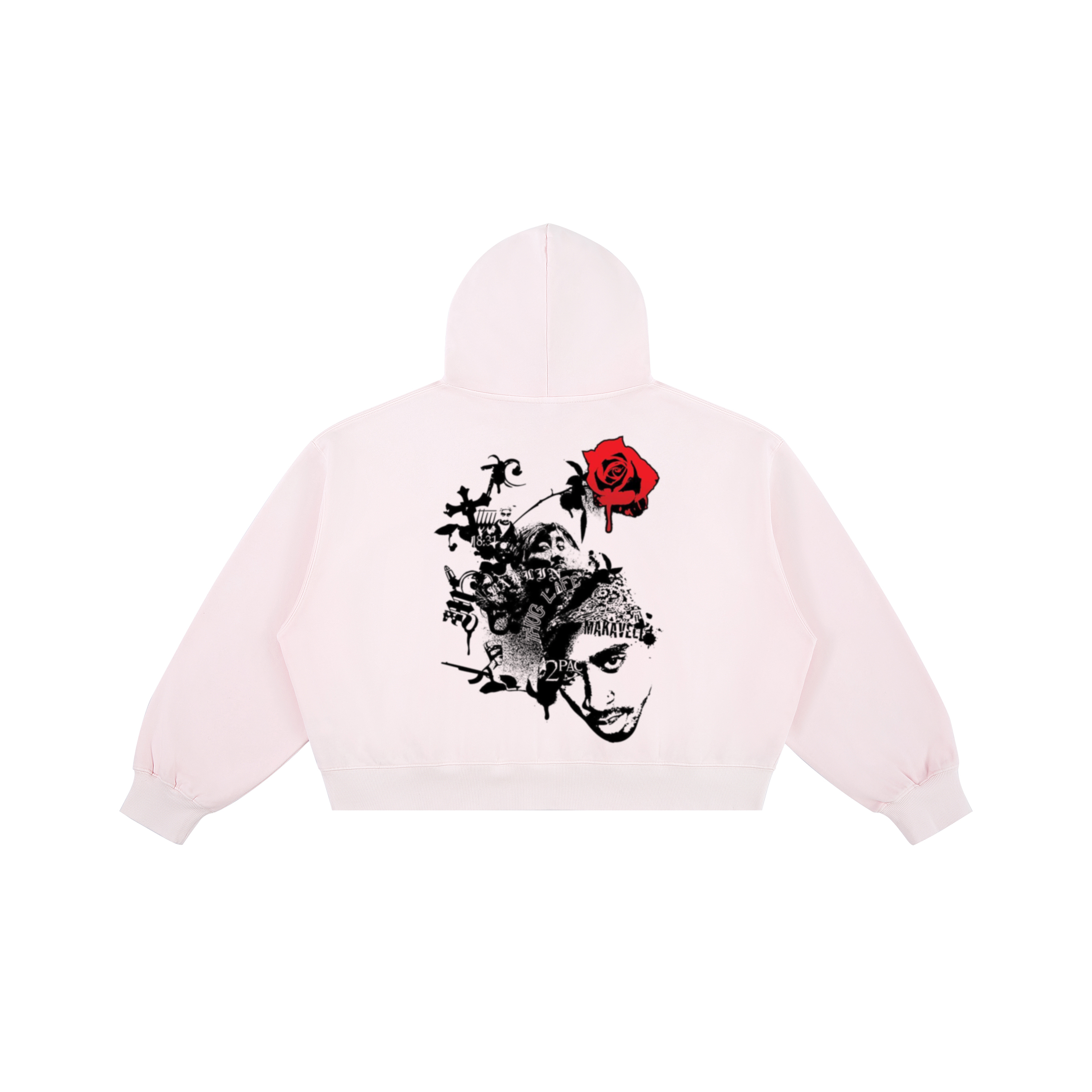 Thug Life | Boxy Sun-Faded Hoodie | ILYRIANEDGE