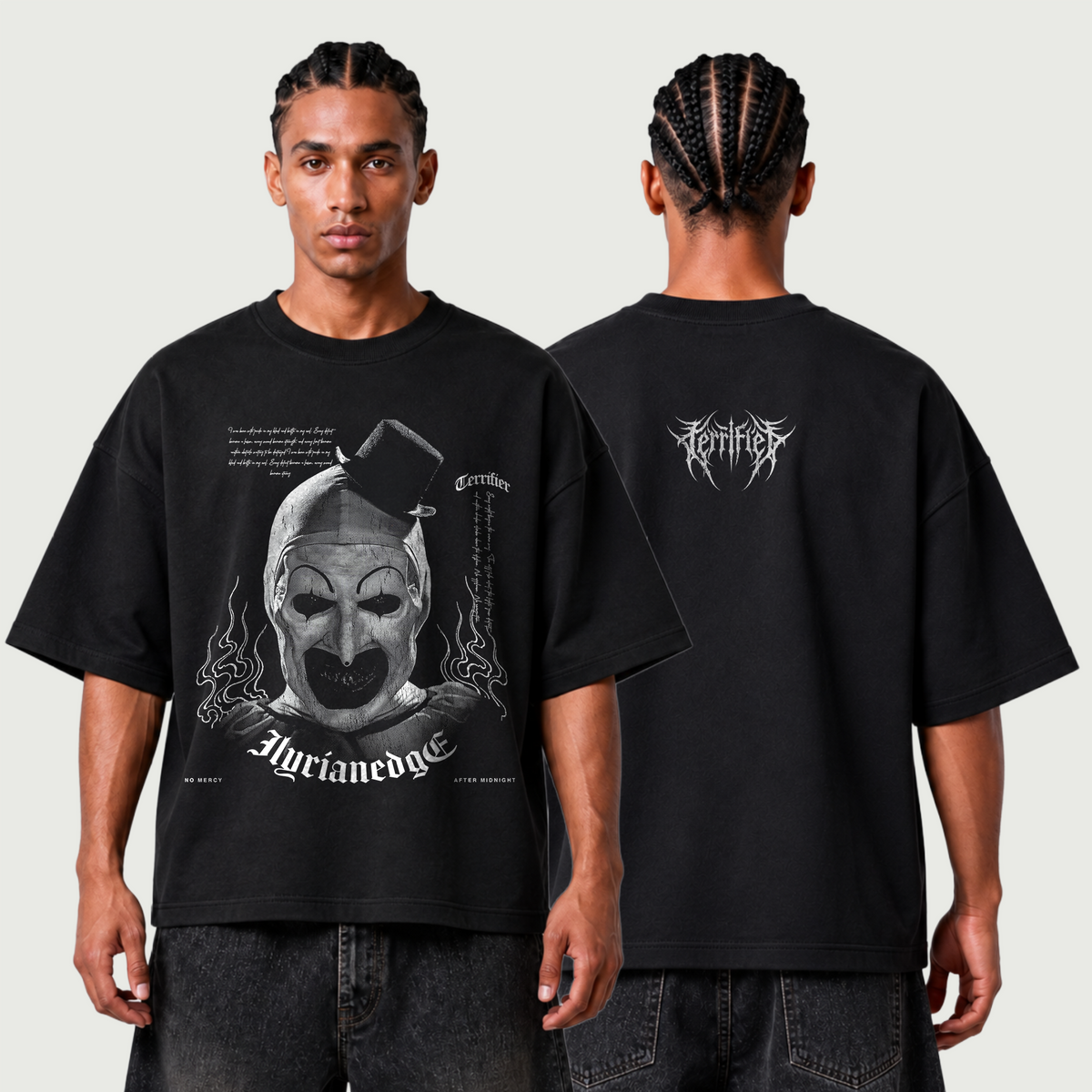 Terrifier | 400GSM Boxy Oversized T-Shirt | ILYRIANEDGE