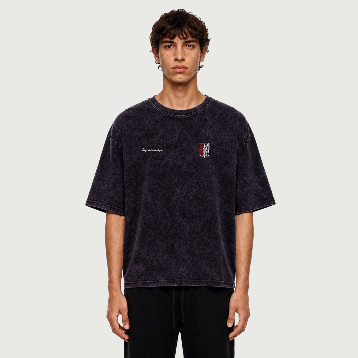 Titan | Mineral Wash Boxy Oversized Vintage Tee | ILYRIANEDGE