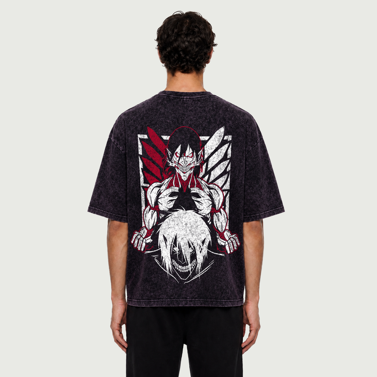 Titan | Mineral Wash Boxy Oversized Vintage Tee | ILYRIANEDGE