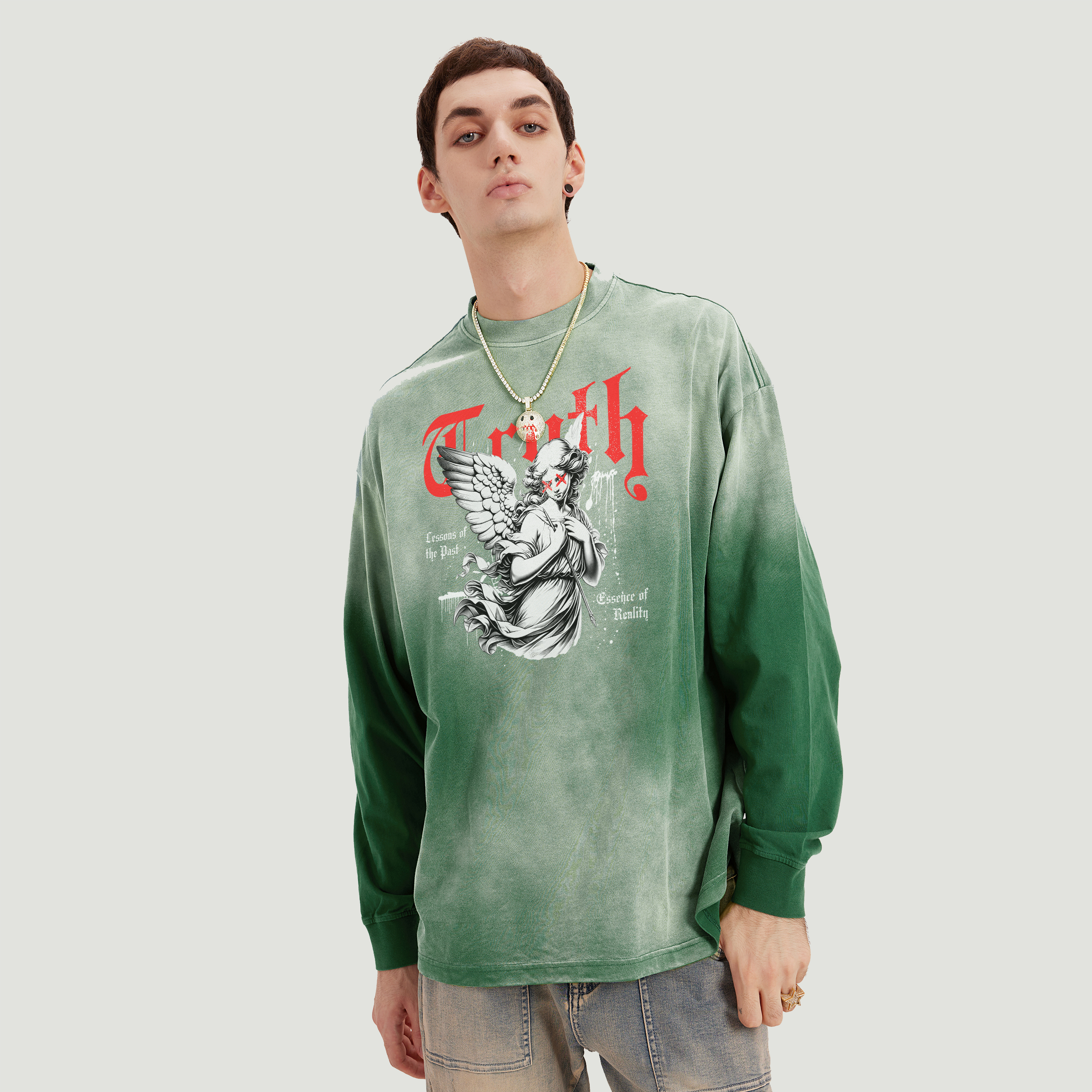 Truth | Oversized Sun-Faded Long Sleeve | ILYRIANEDGE