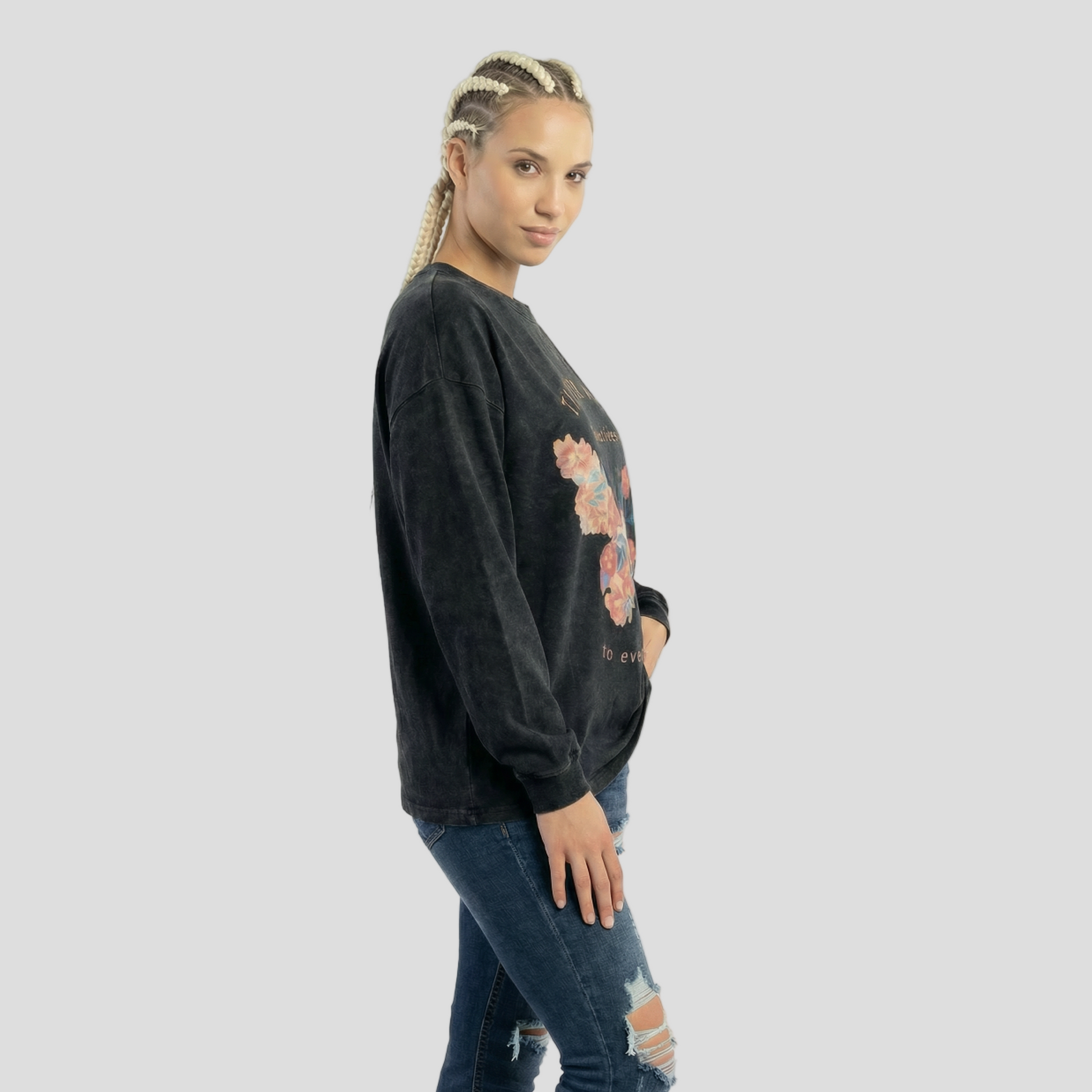 Two Sides | Faded Long Sleeve Top | ILYRIANEDGE
