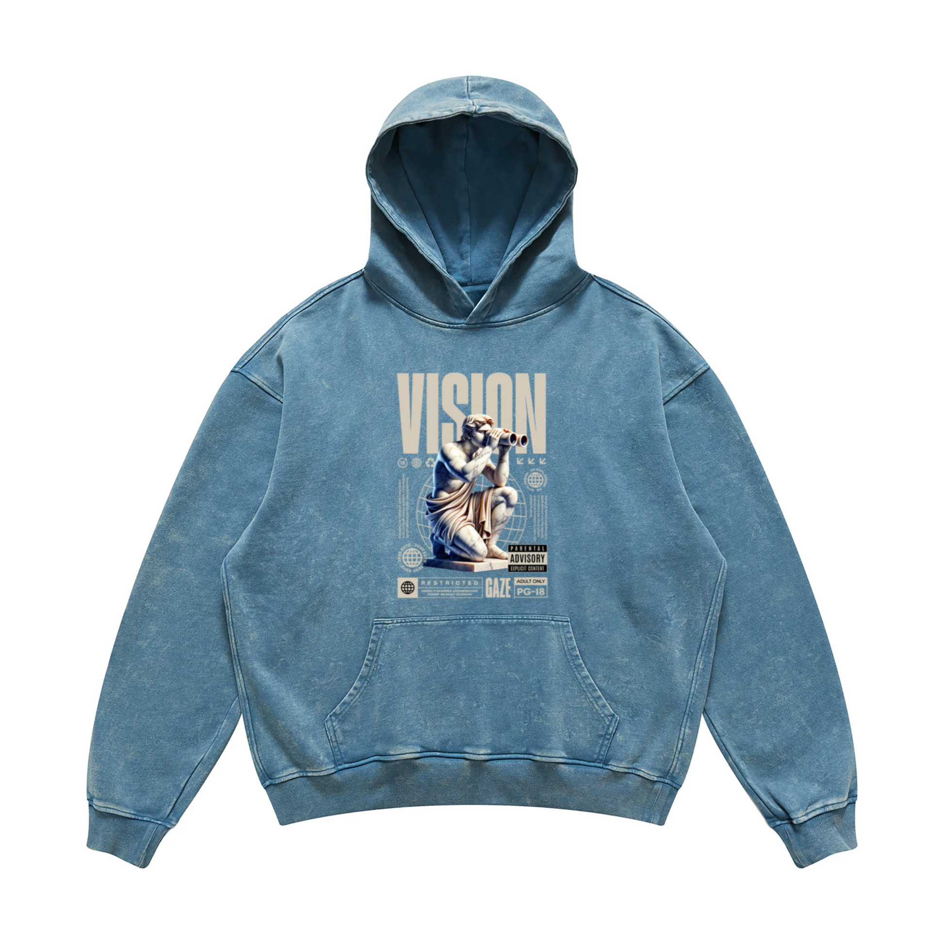 VISION | Oversized Faded Hoodie | ILYRIANEDGE