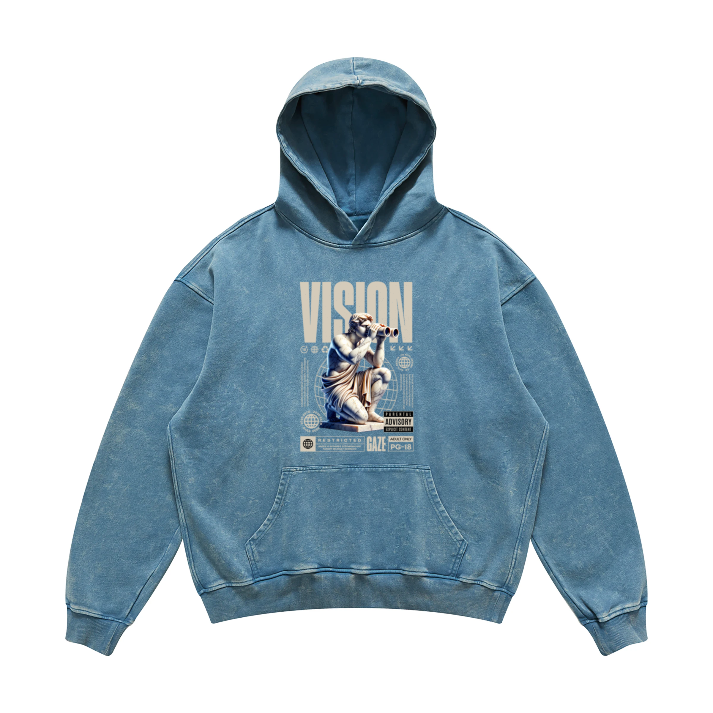VISION | Oversized Faded Hoodie | ILYRIANEDGE