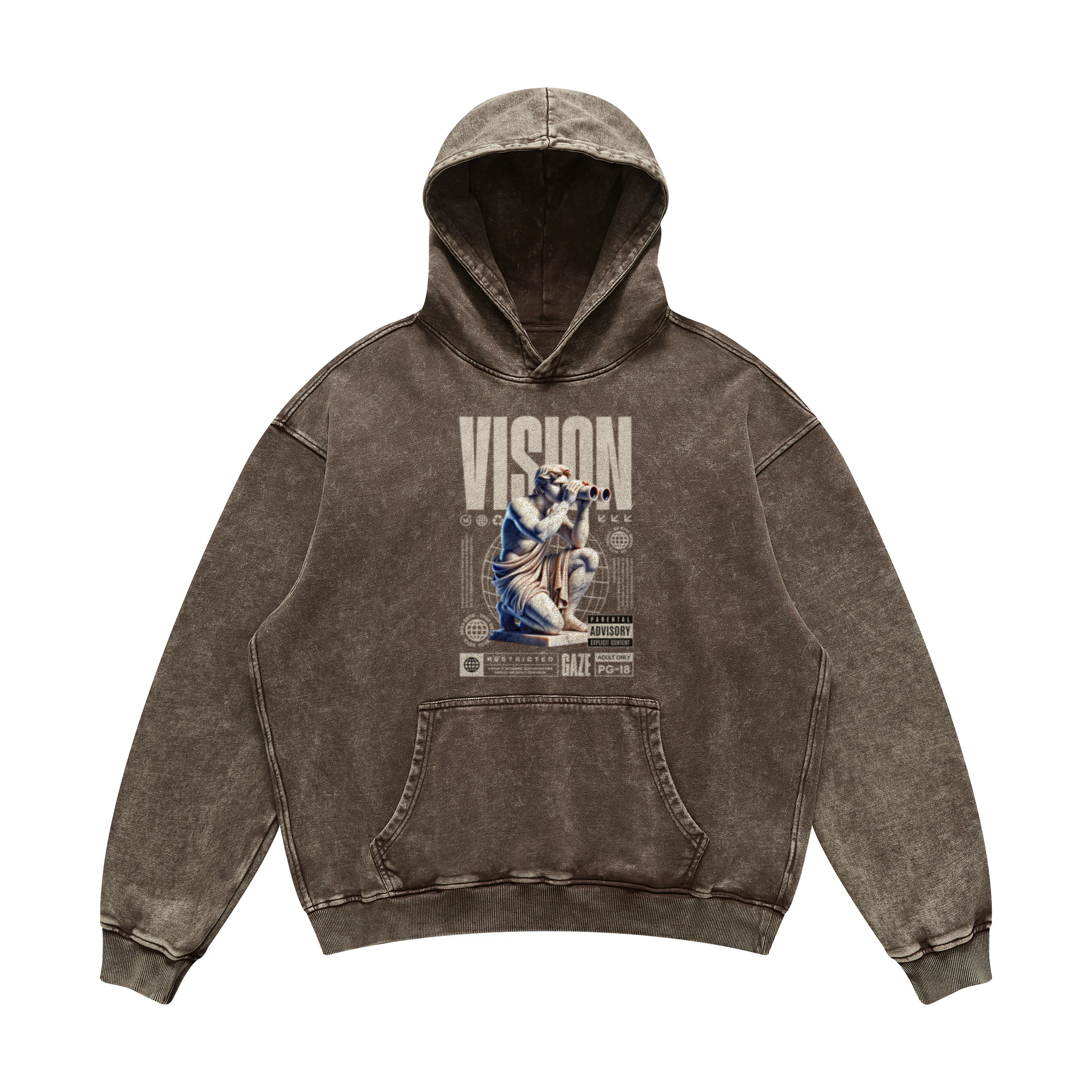 VISION | Oversized Faded Hoodie | ILYRIANEDGE