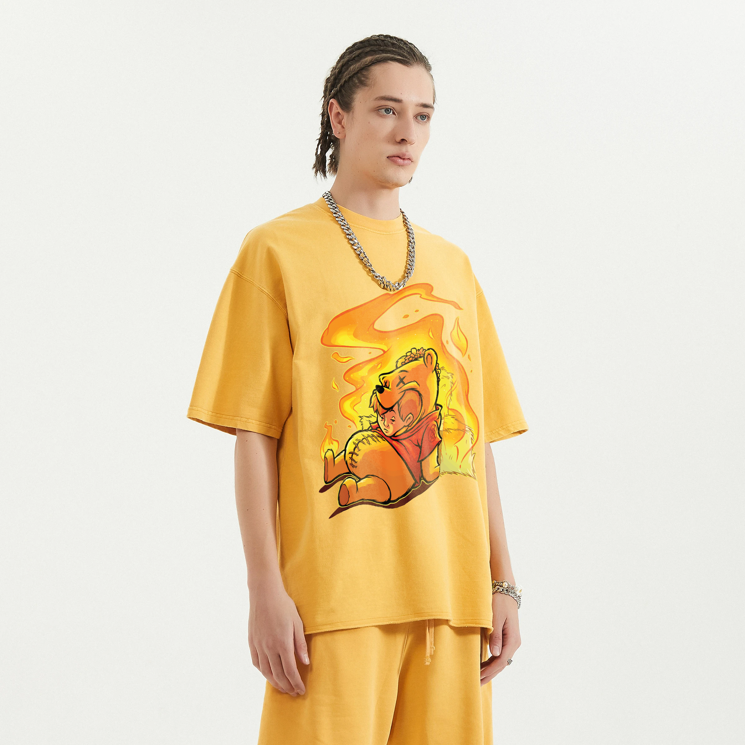 Wini Pooh | Faded Raw Hem T-Shirt | ILYRIANEDGE