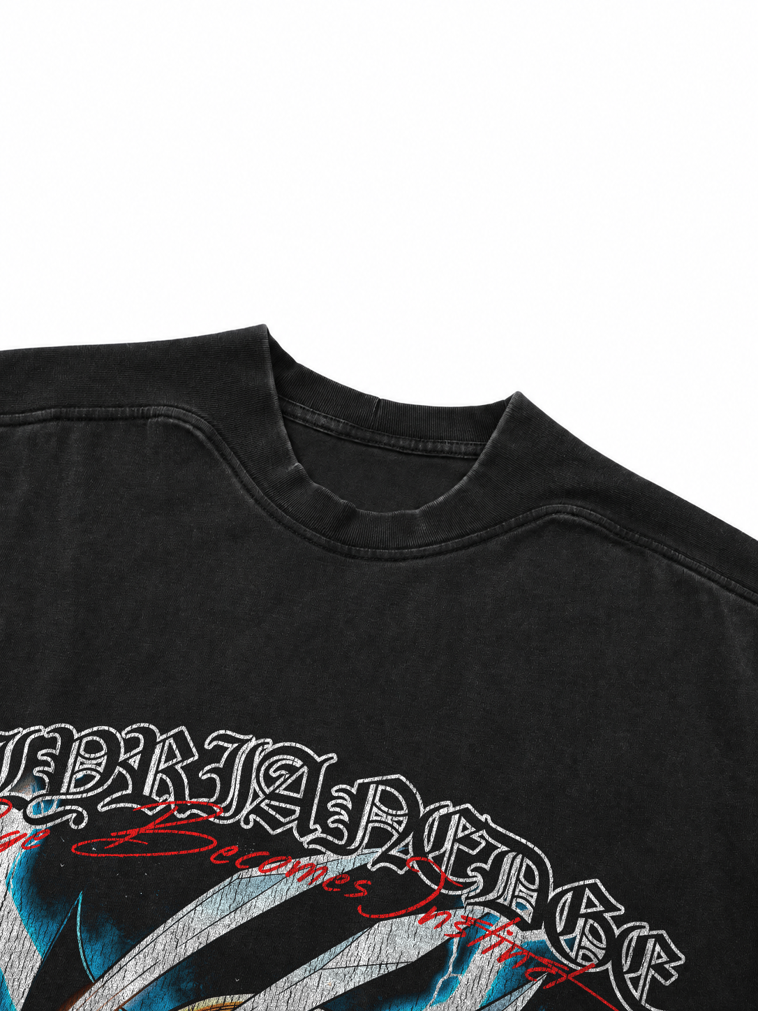 Blood & Claws |260GSM Vintage Wash Boxy T-Shirt | ILYRIANEDGE