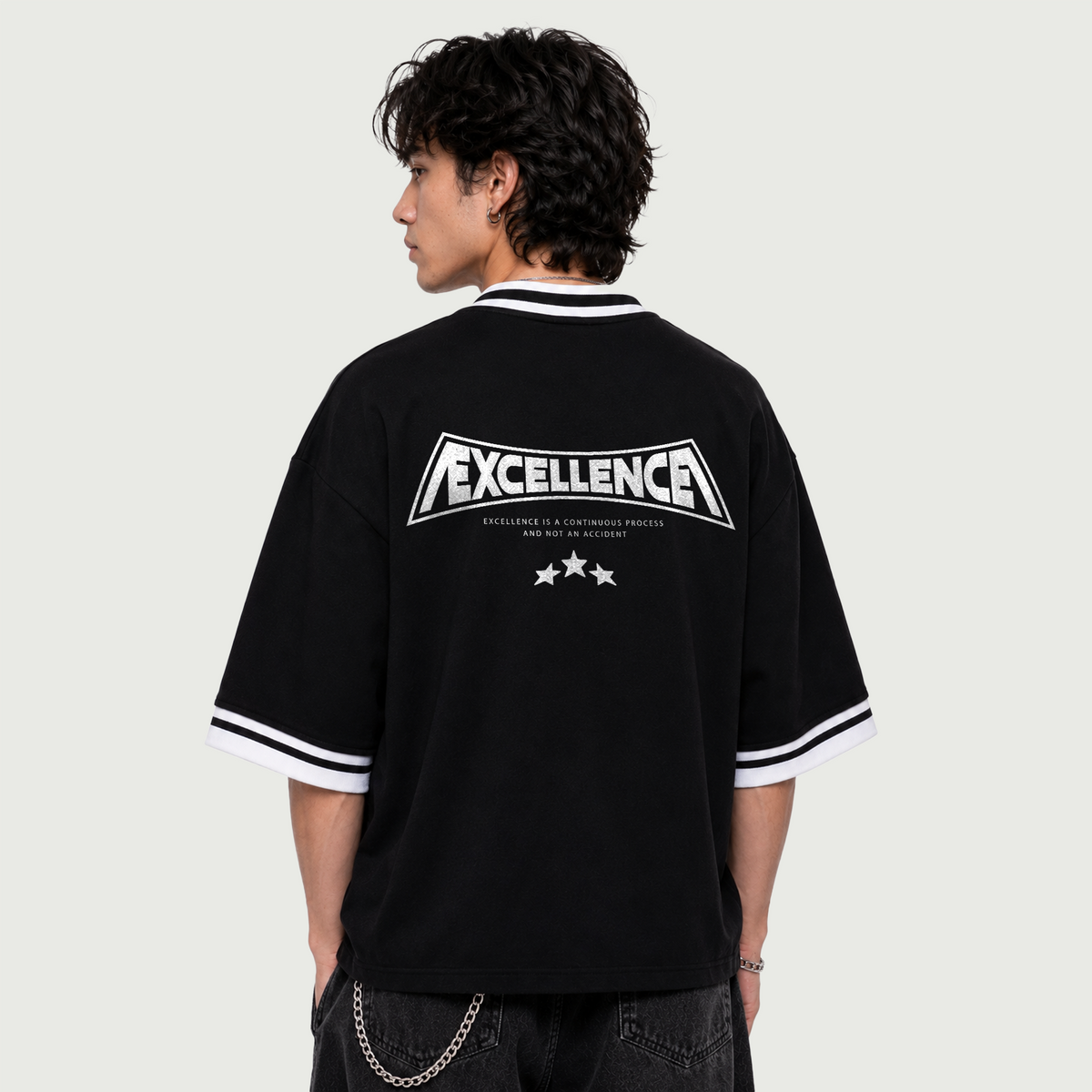 Ecellence | Premium Button-Up Oversized Heavyweight Jersey | ILYRIANEDGE