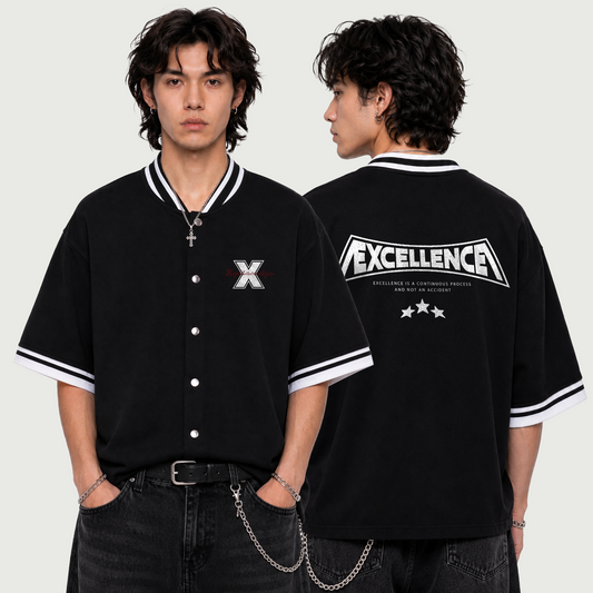 Ecellence | Premium Button-Up Oversized Heavyweight Jersey | ILYRIANEDGE