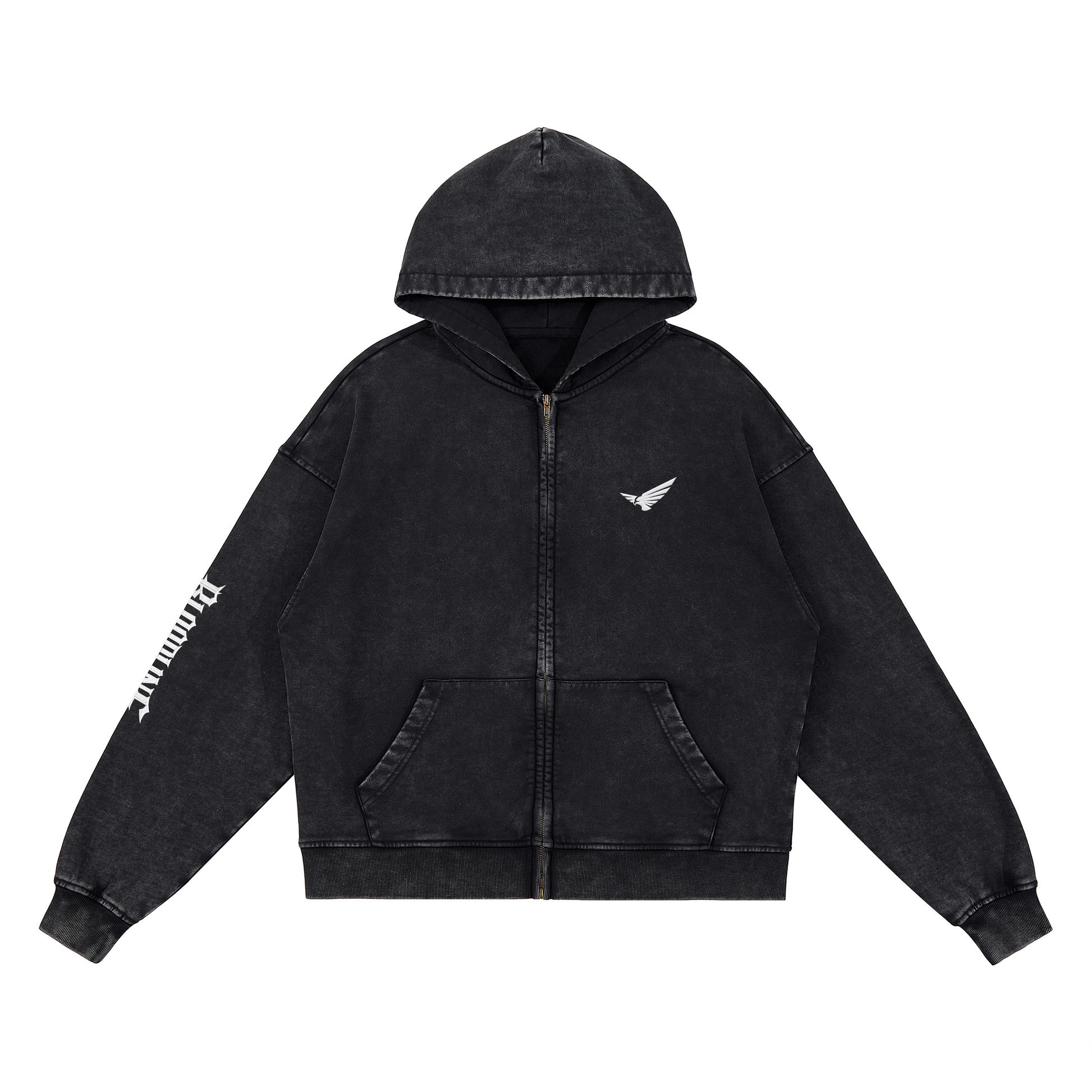 Bloodline Zipped | Snow Wash Zip Hoodie | ILYRIANEDGE