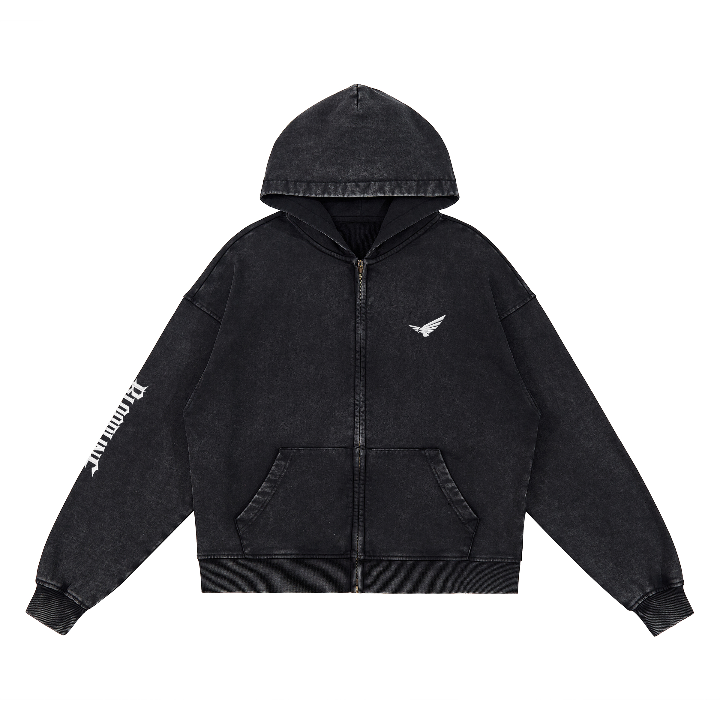 Bloodline Zipped | Snow Wash Zip Hoodie | ILYRIANEDGE