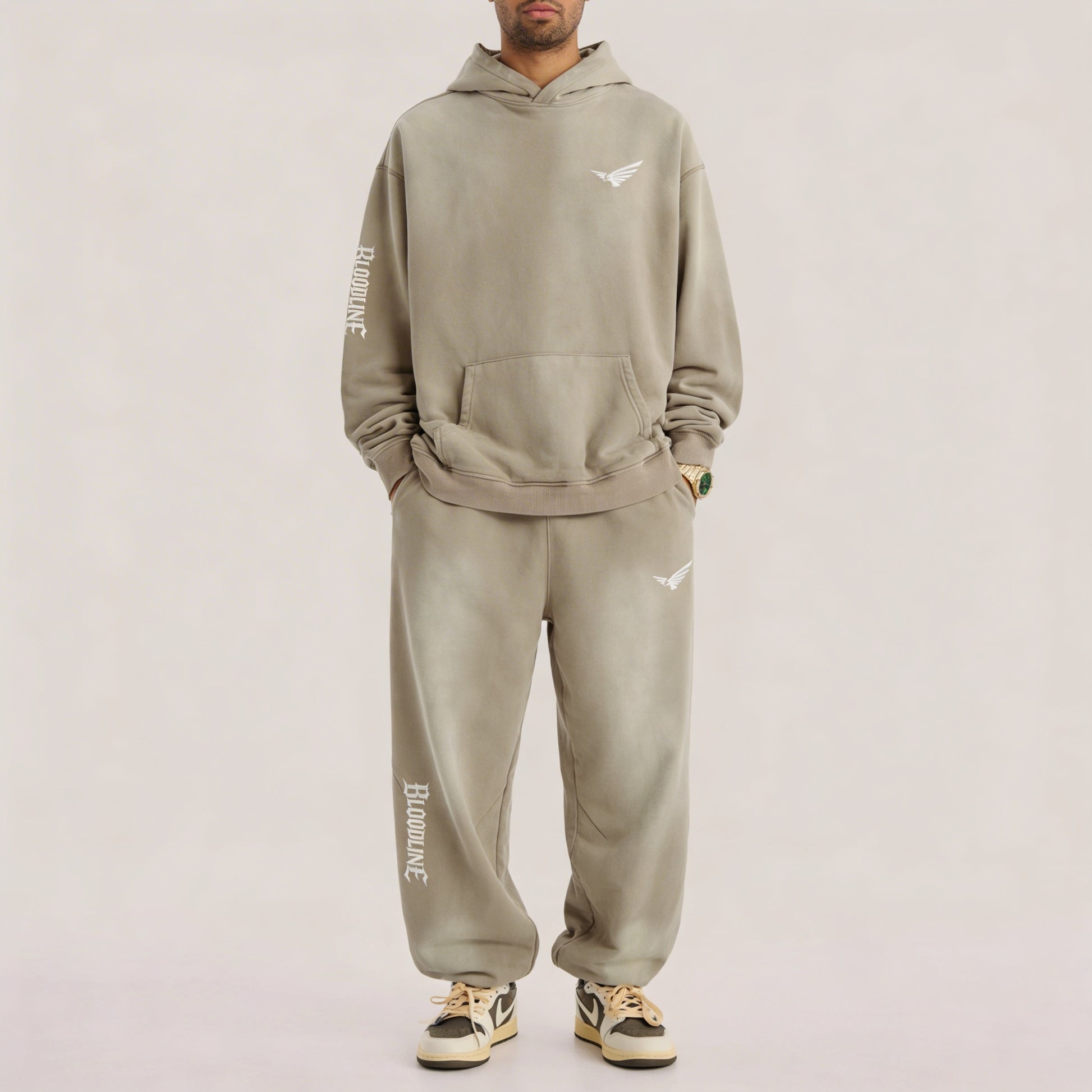 Bloodline 2.0 - 400GSM Unisex Super Heavyweight Sun Faded Hoodie